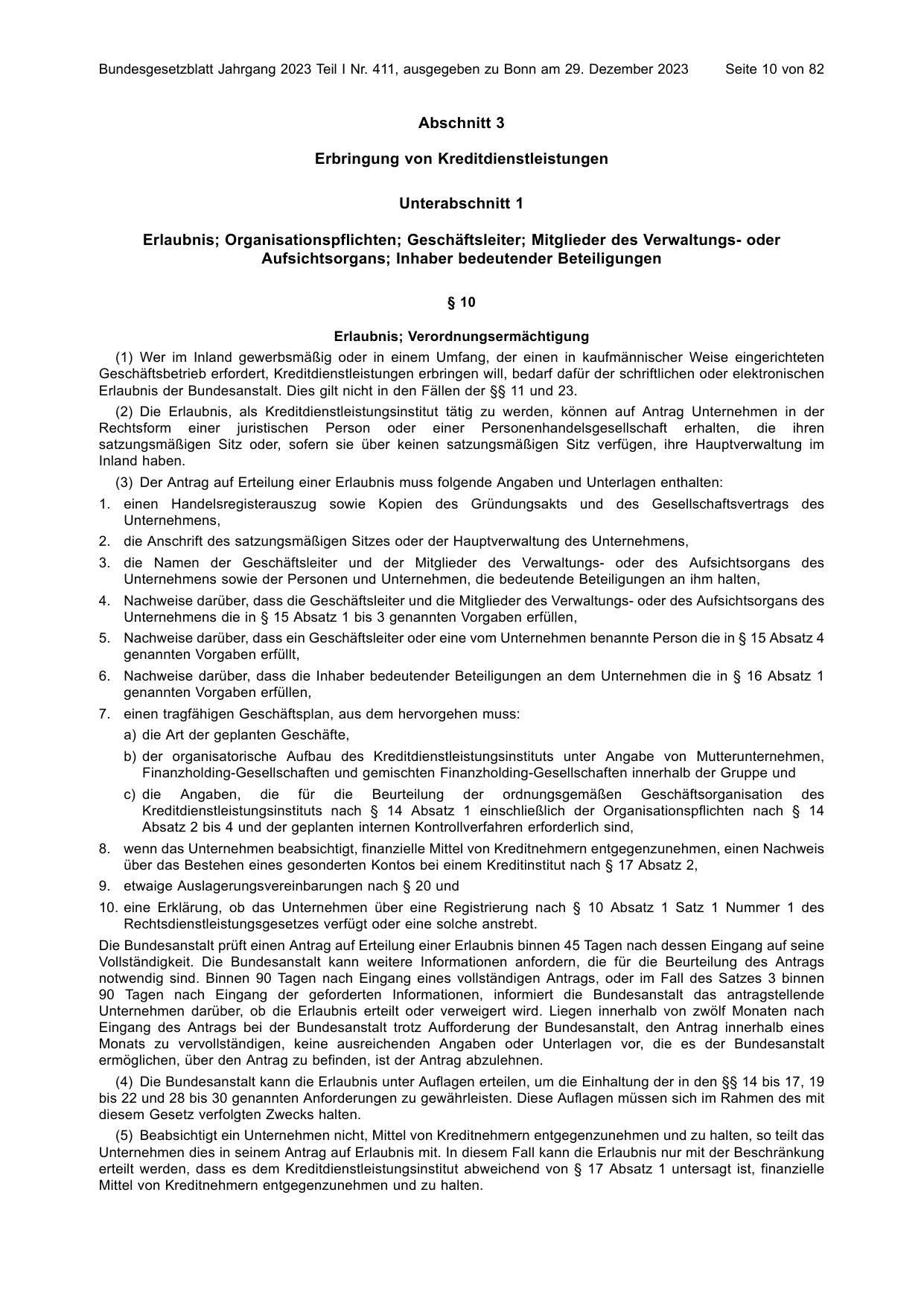 BGBl. 2023, Seite 10 — Originalseite als Abbildung