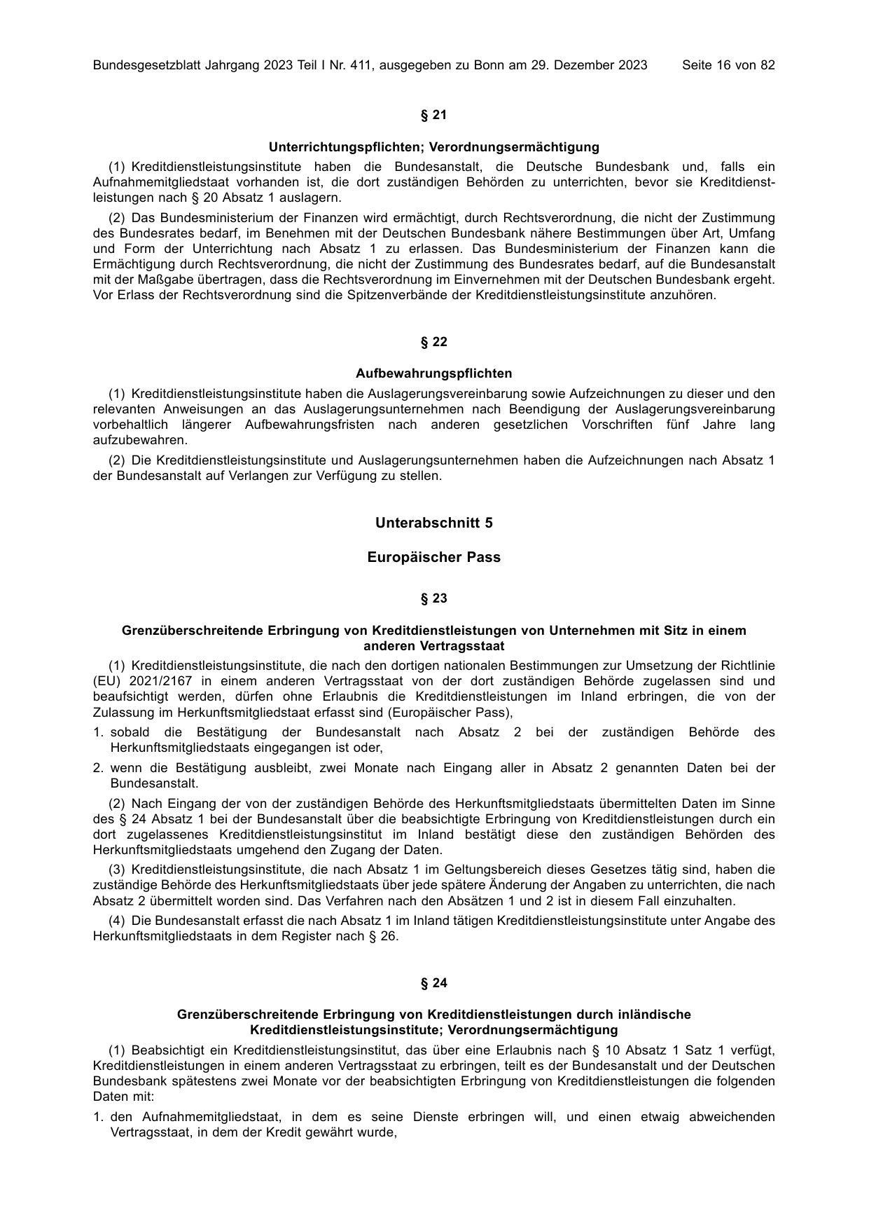 BGBl. 2023, Seite 16 — Originalseite als Abbildung