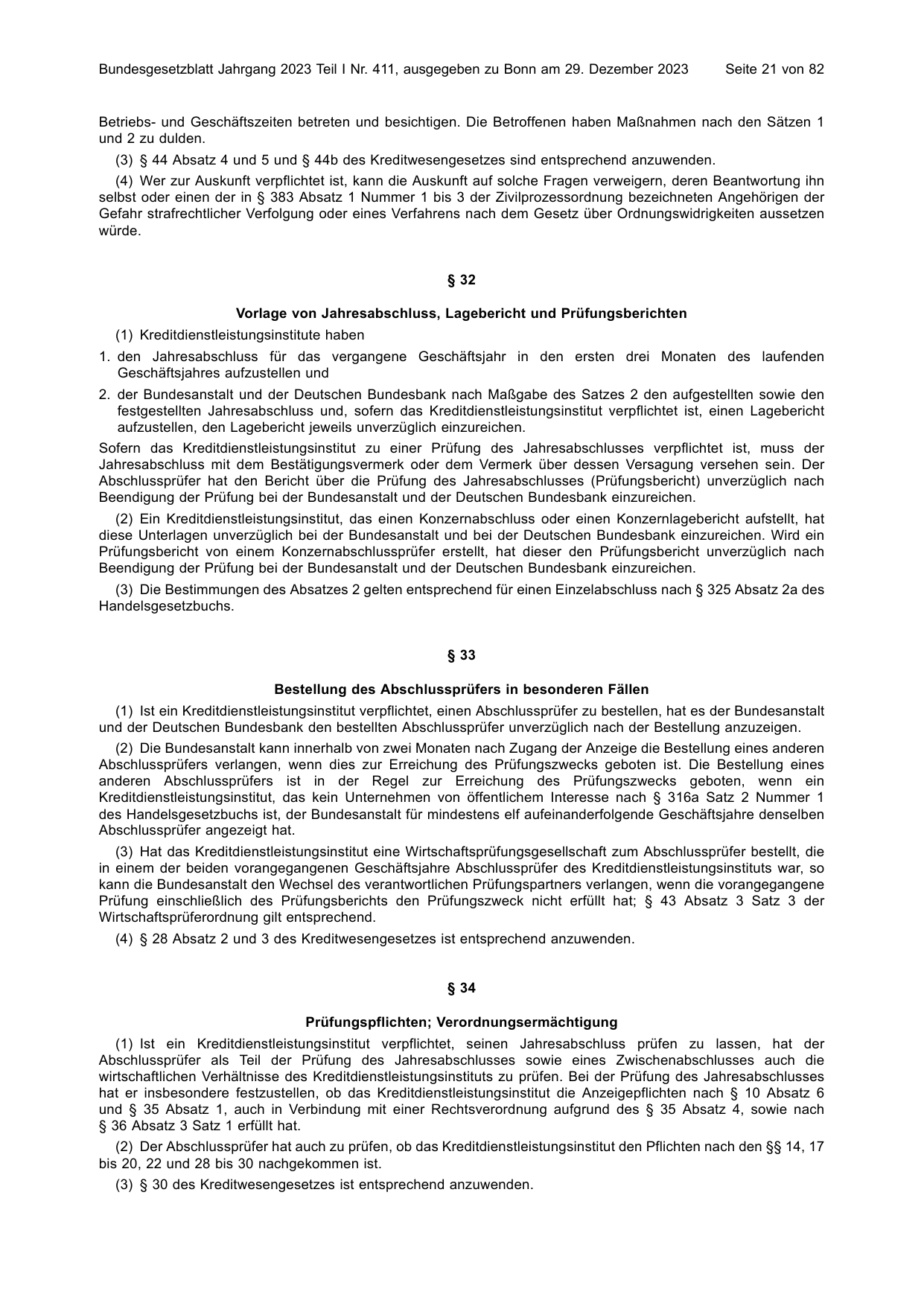 BGBl. 2023, Seite 21 — Originalseite als Abbildung