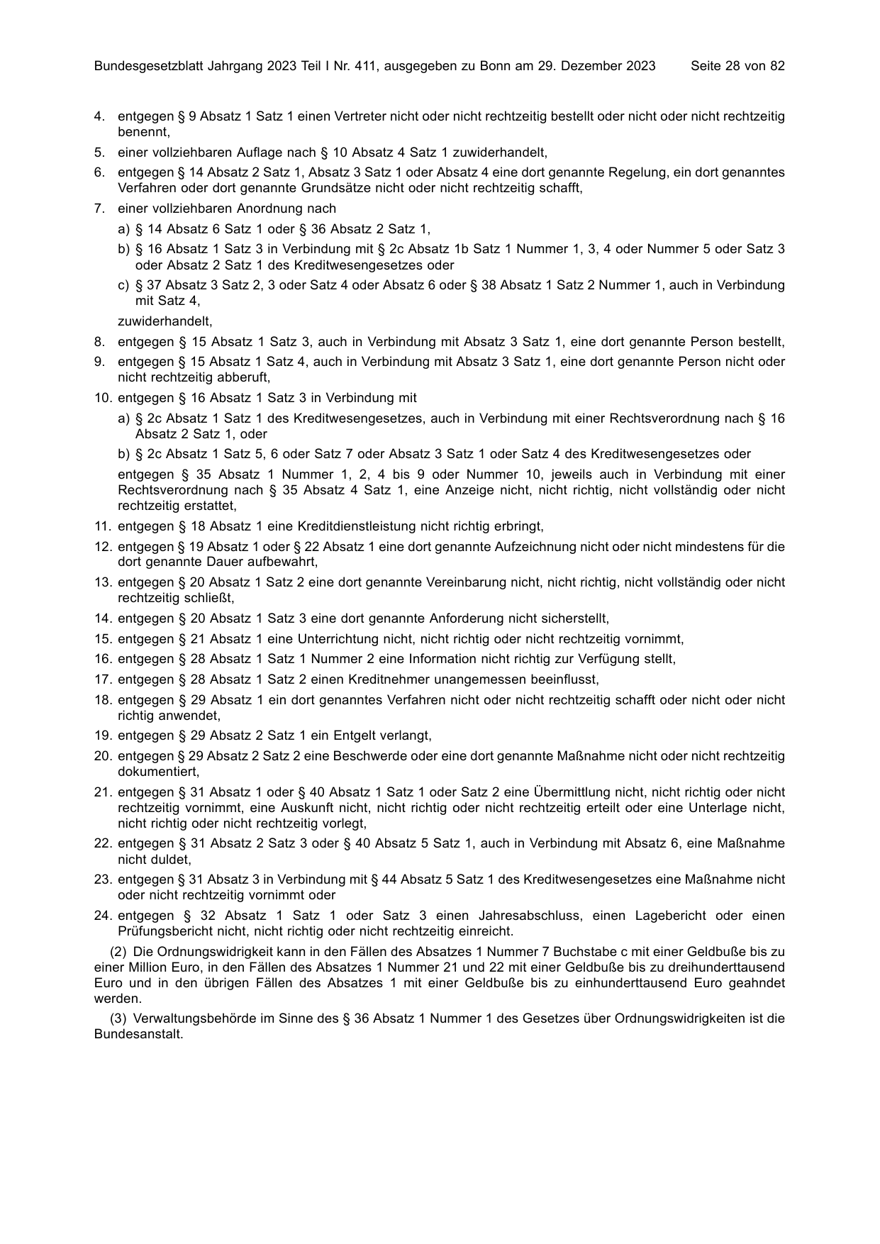BGBl. 2023, Seite 28 — Originalseite als Abbildung