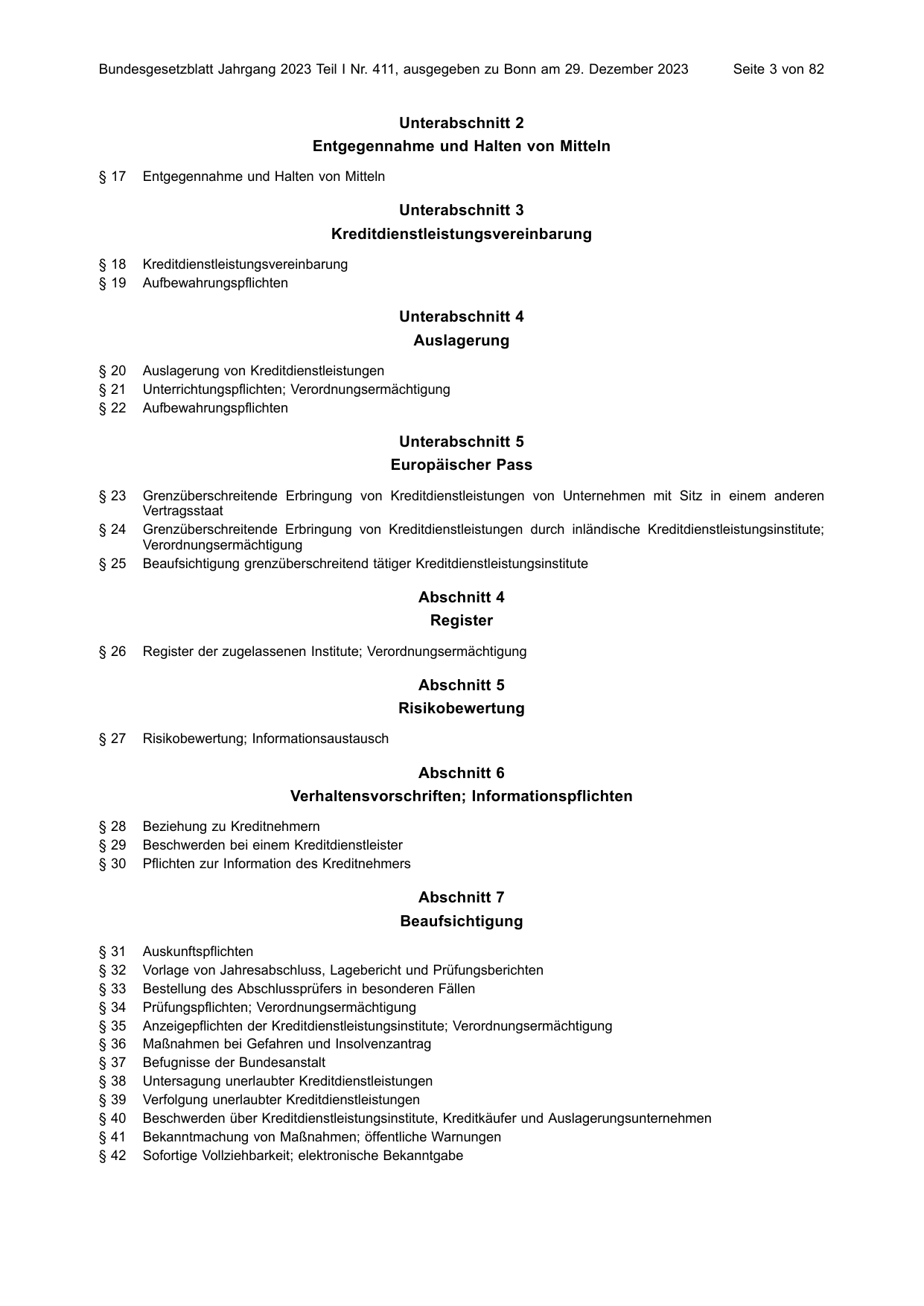 BGBl. 2023, Seite 3 — Originalseite als Abbildung