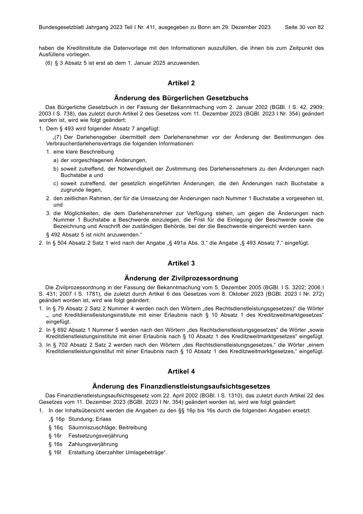 BGBl. 2023, Seite 30 — Originalseite als Abbildung