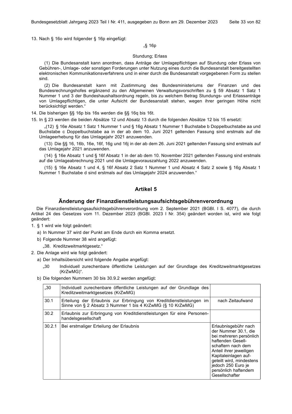 BGBl. 2023, Seite 33 — Originalseite als Abbildung