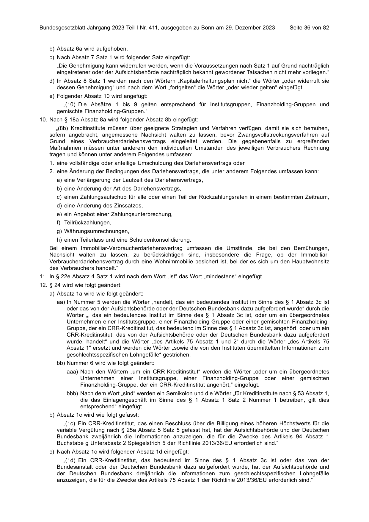 BGBl. 2023, Seite 36 — Originalseite als Abbildung