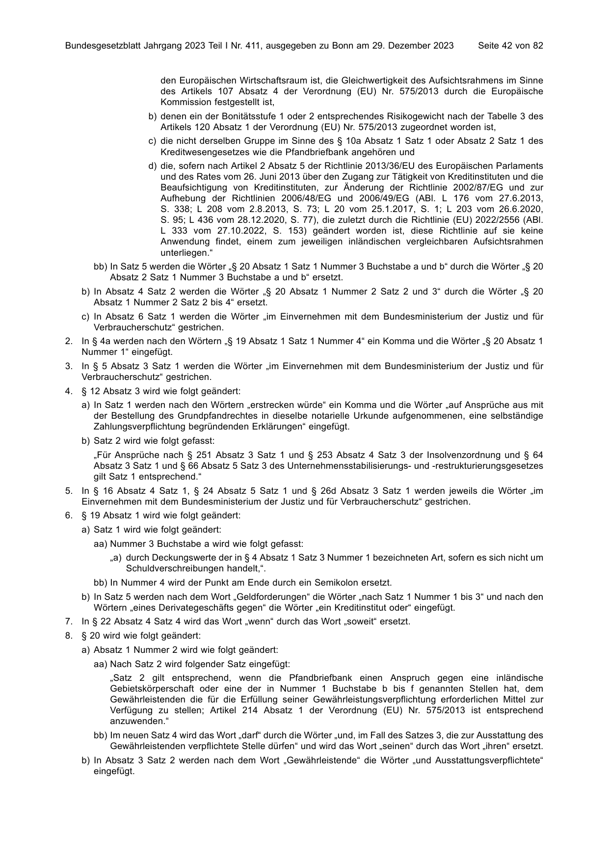 BGBl. 2023, Seite 42 — Originalseite als Abbildung