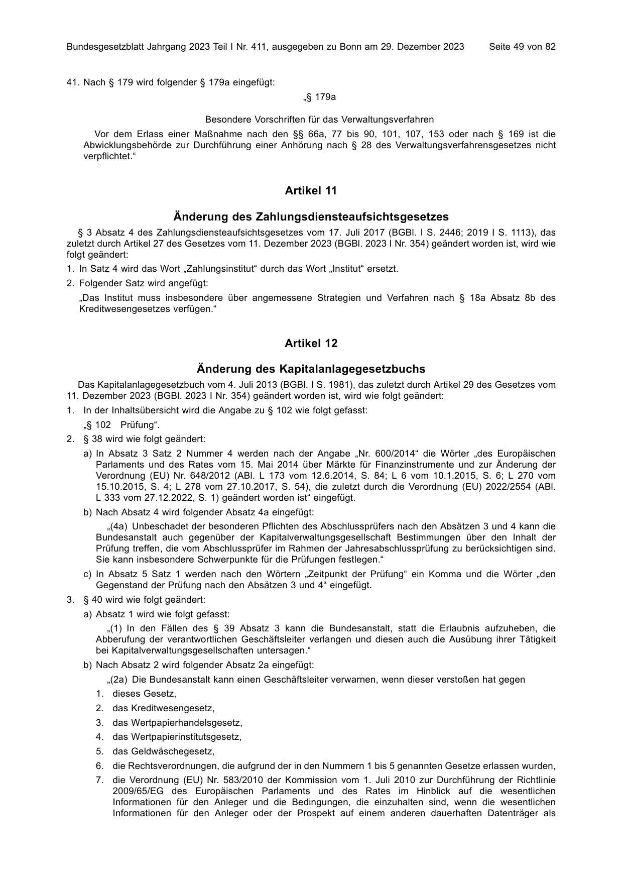 BGBl. 2023, Seite 49 — Originalseite als Abbildung