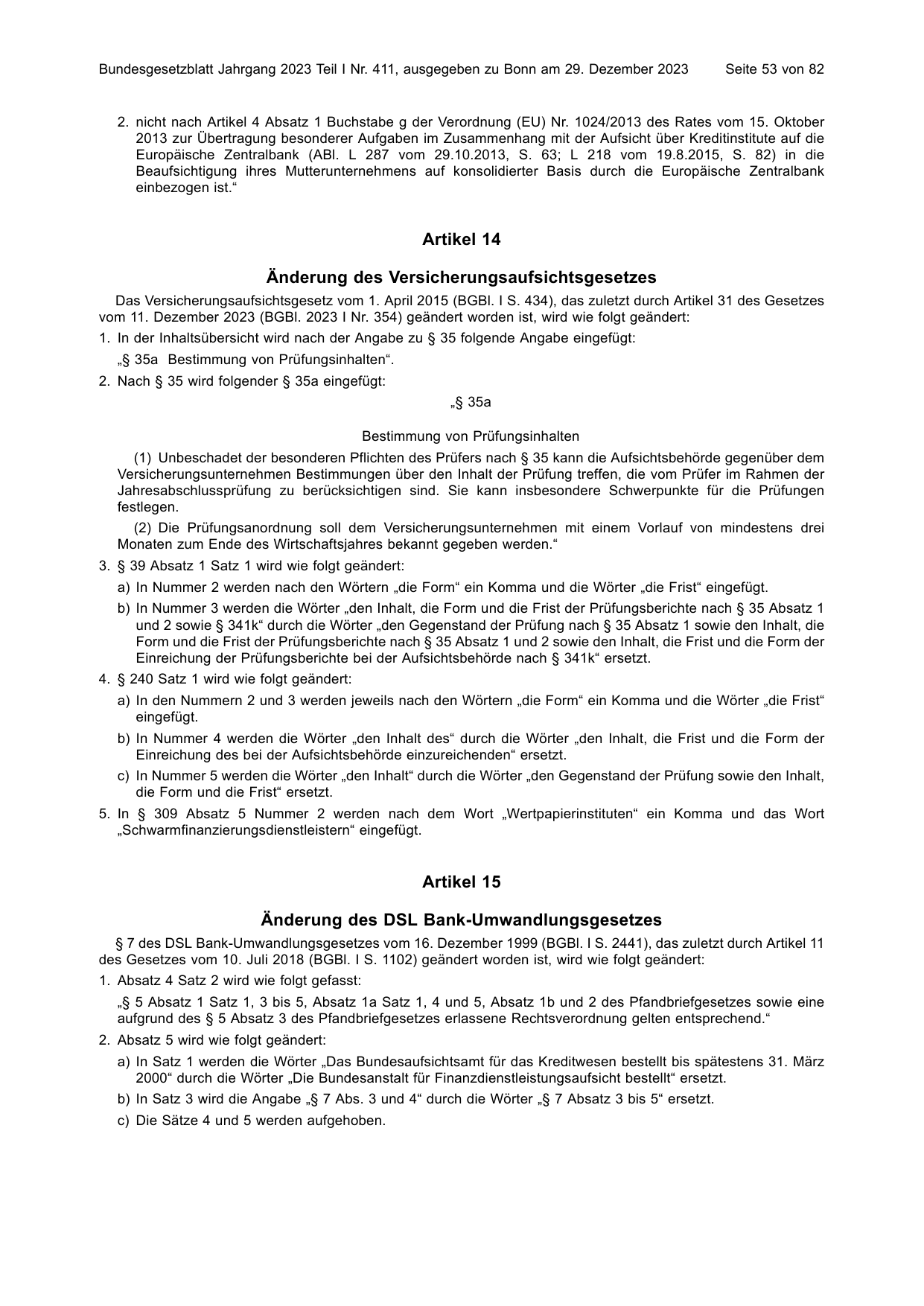 BGBl. 2023, Seite 53 — Originalseite als Abbildung
