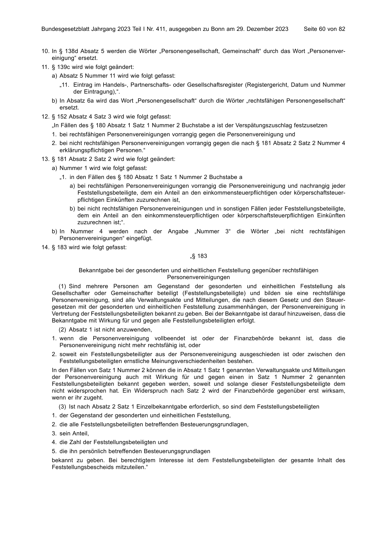 BGBl. 2023, Seite 60 — Originalseite als Abbildung