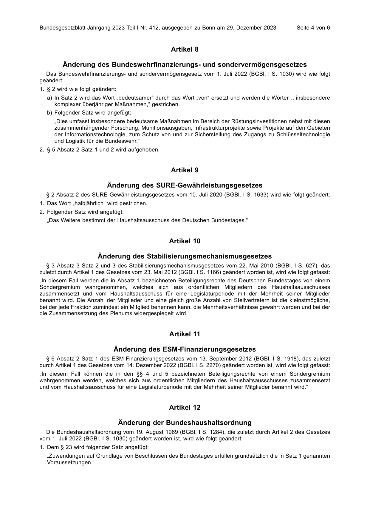 BGBl. 2023, Seite 4 — Originalseite als Abbildung