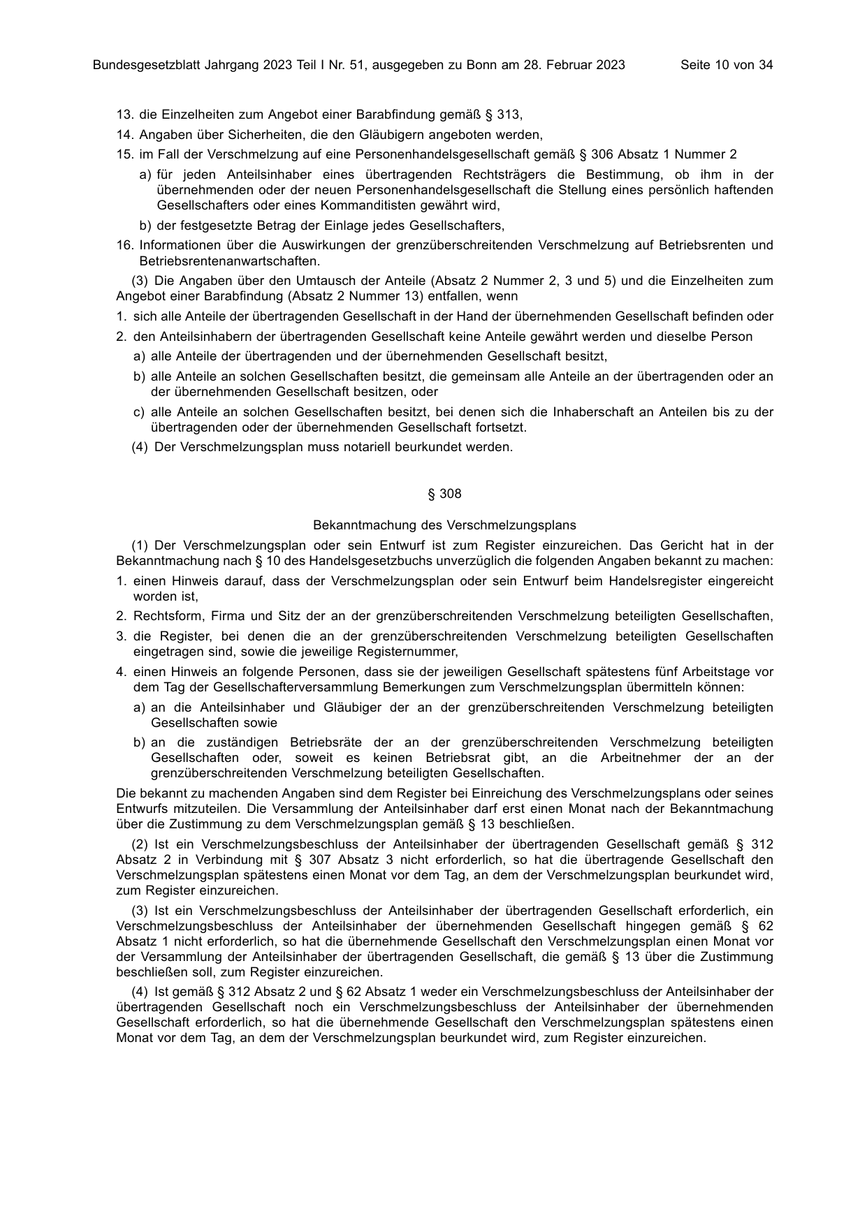 BGBl. 2023, Seite 10 — Originalseite als Abbildung