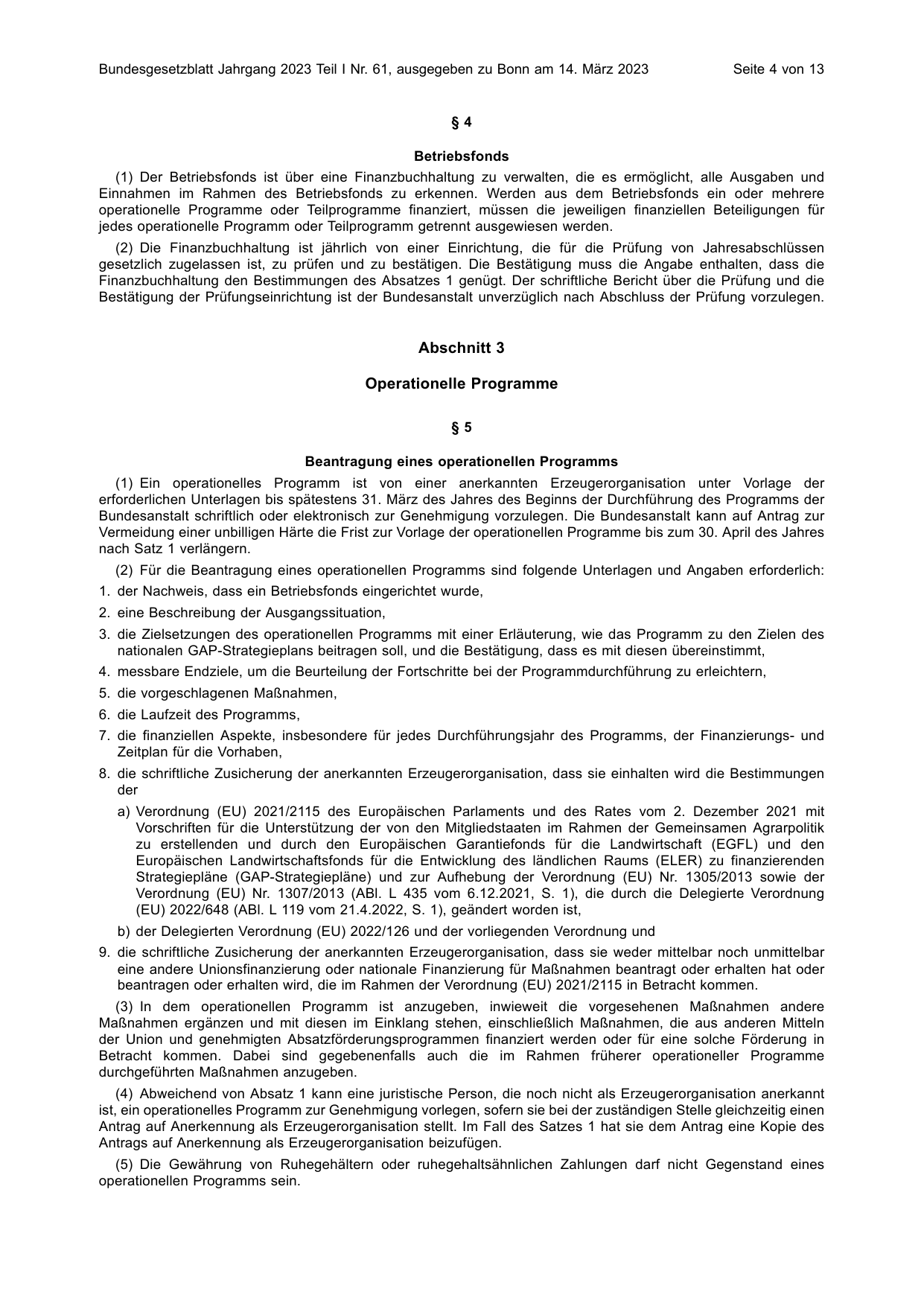 BGBl. 2023, Seite 4 — Originalseite als Abbildung
