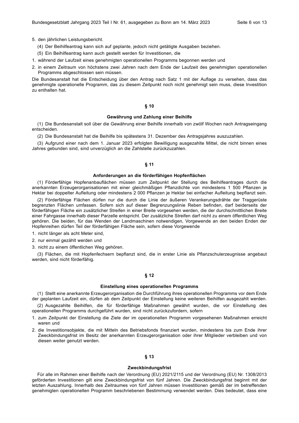 BGBl. 2023, Seite 6 — Originalseite als Abbildung