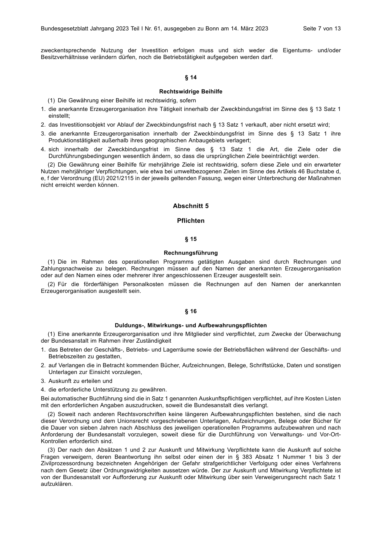BGBl. 2023, Seite 7 — Originalseite als Abbildung