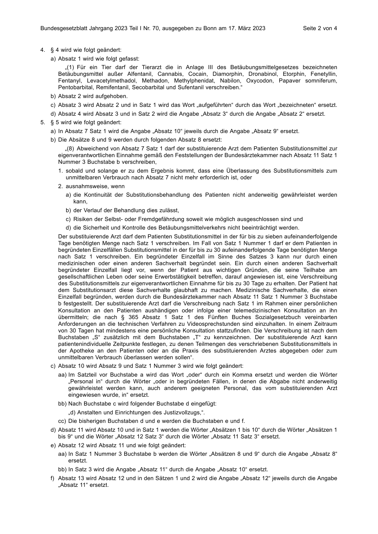 BGBl. 2023, Seite 2 — Originalseite als Abbildung