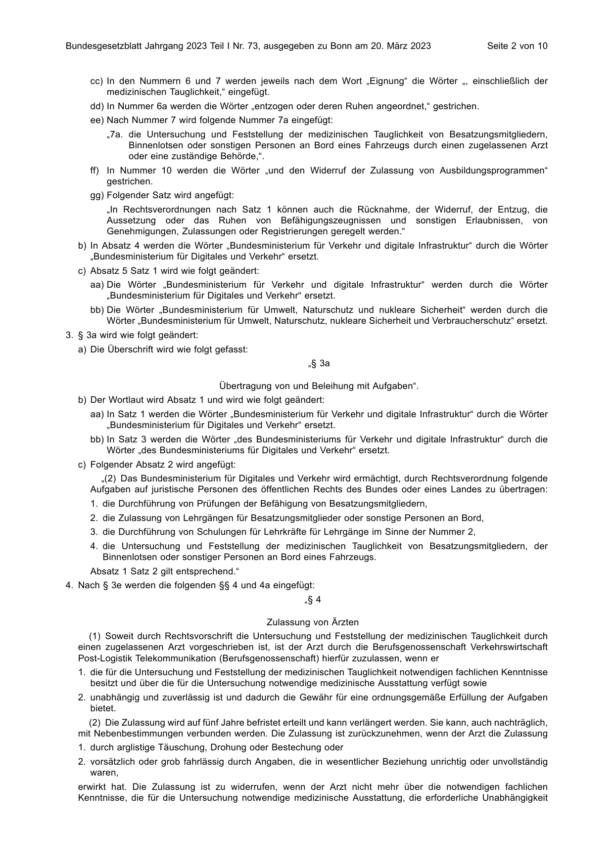 BGBl. 2023, Seite 2 — Originalseite als Abbildung
