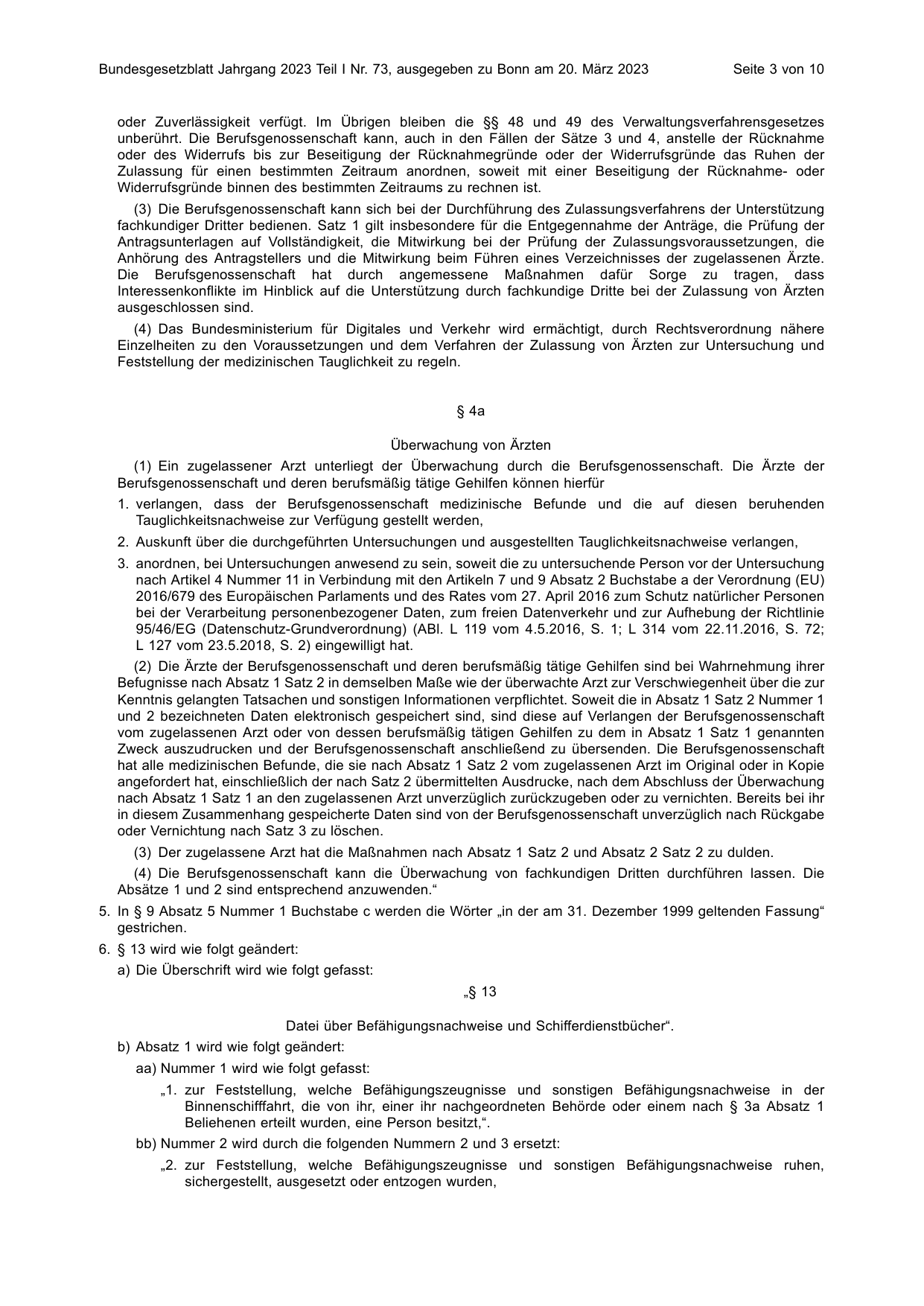 BGBl. 2023, Seite 3 — Originalseite als Abbildung