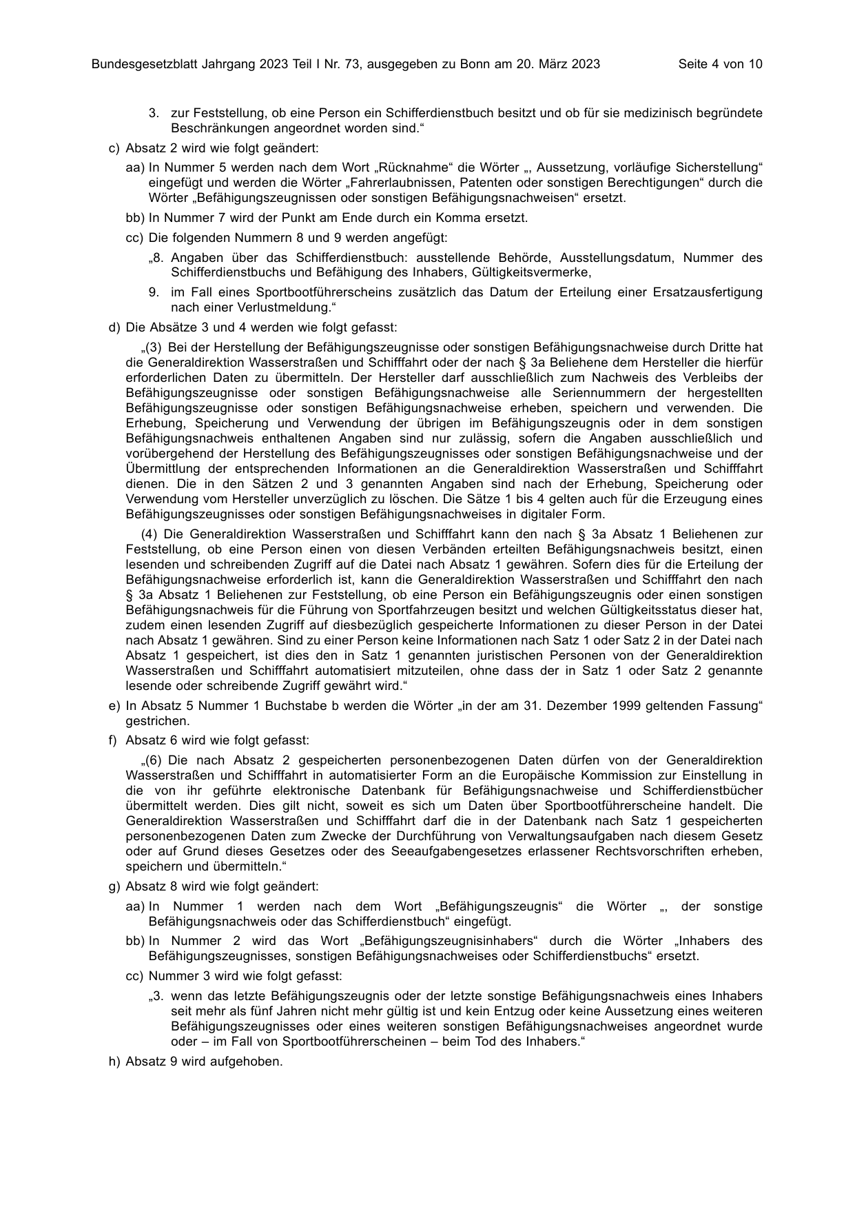 BGBl. 2023, Seite 4 — Originalseite als Abbildung