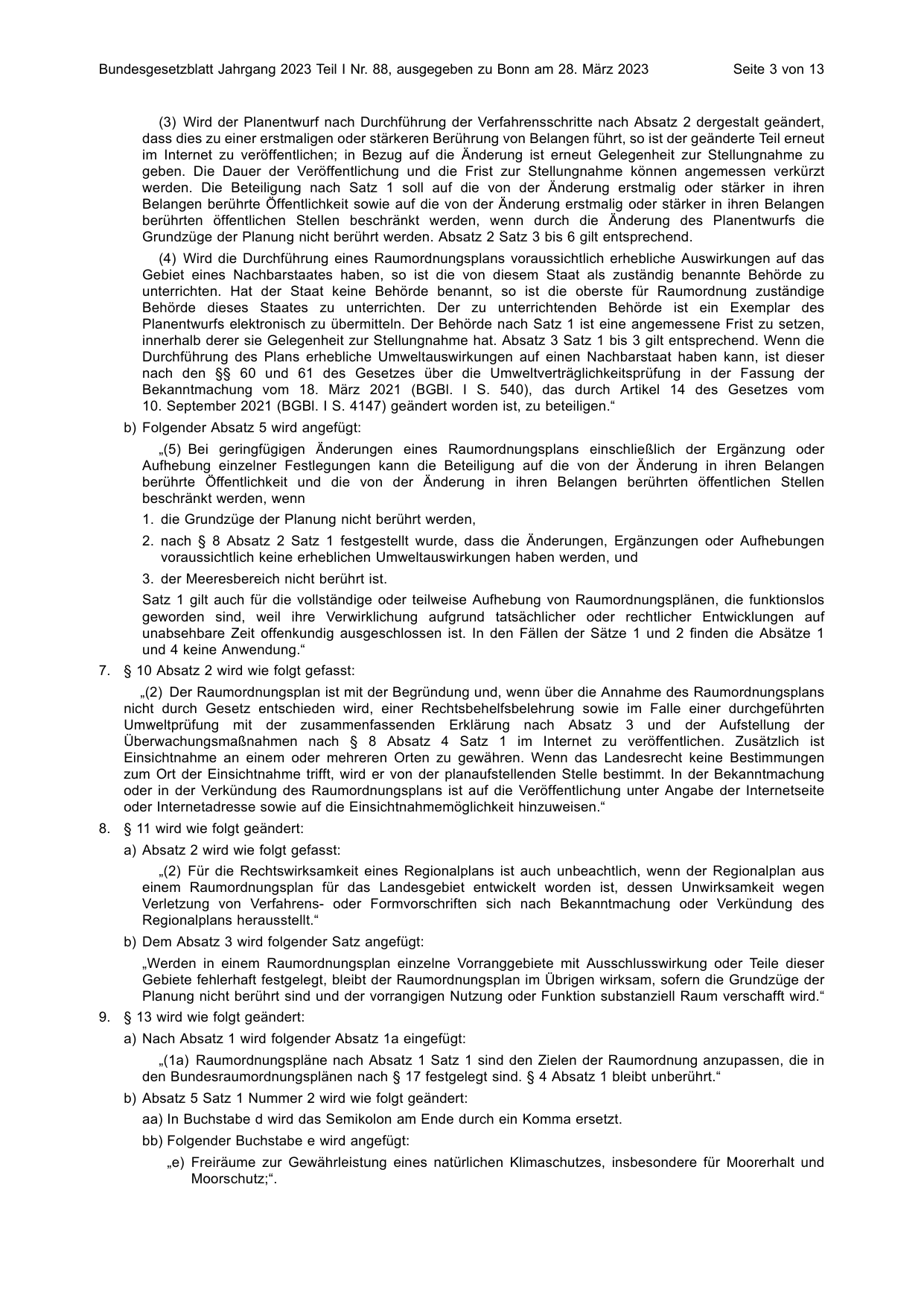 BGBl. 2023, Seite 3 — Originalseite als Abbildung