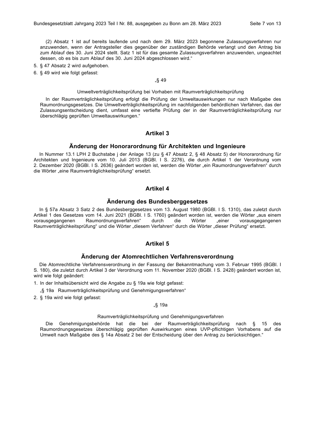 BGBl. 2023, Seite 7 — Originalseite als Abbildung