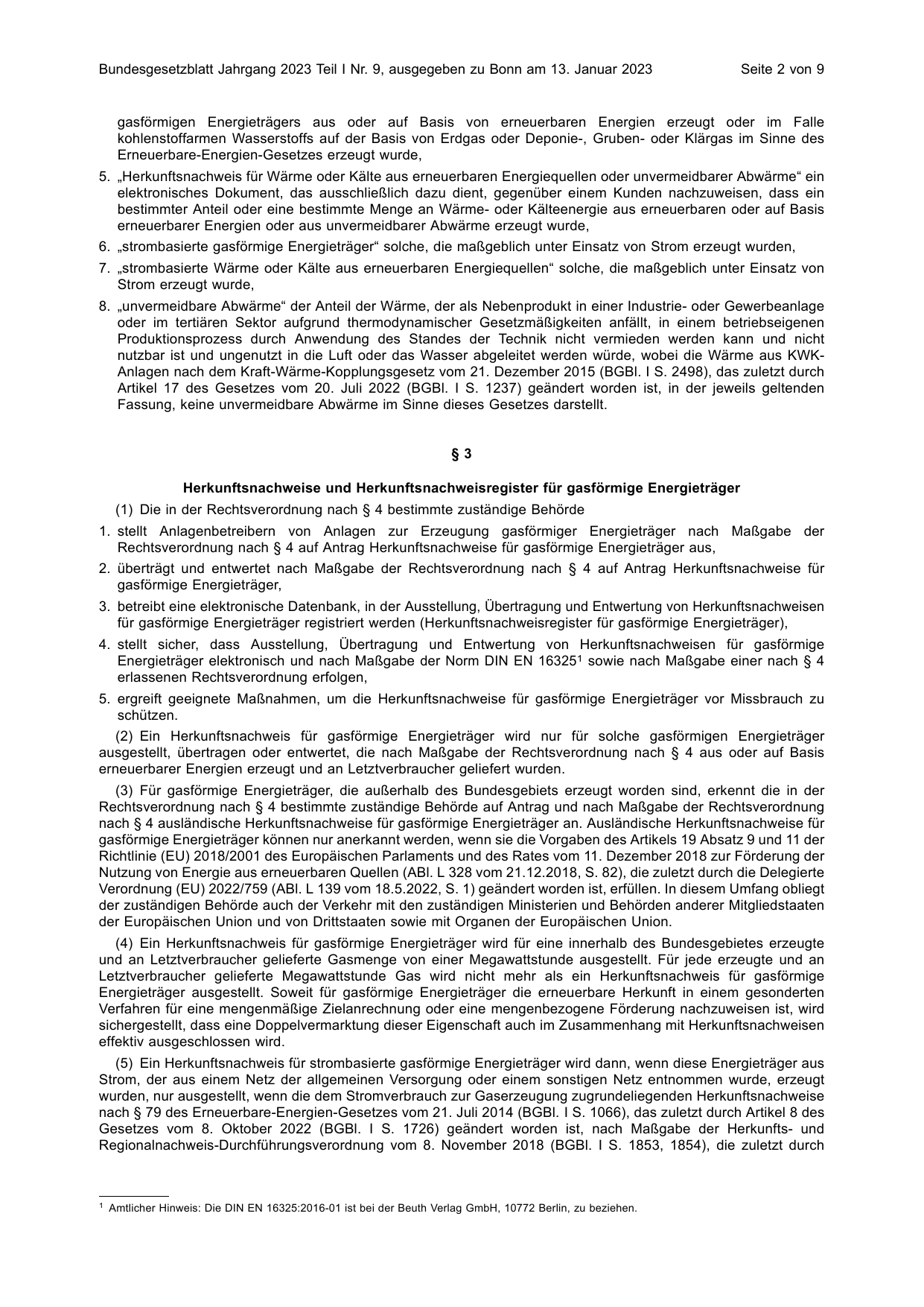 BGBl. 2023, Seite 2 — Originalseite als Abbildung
