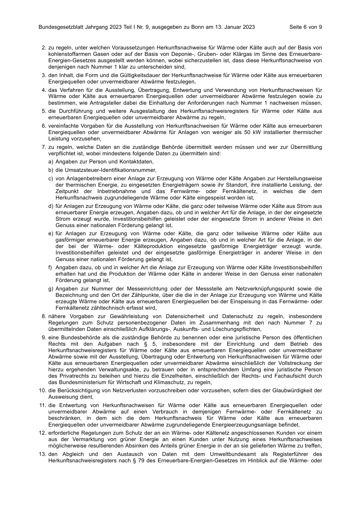 BGBl. 2023, Seite 6 — Originalseite als Abbildung
