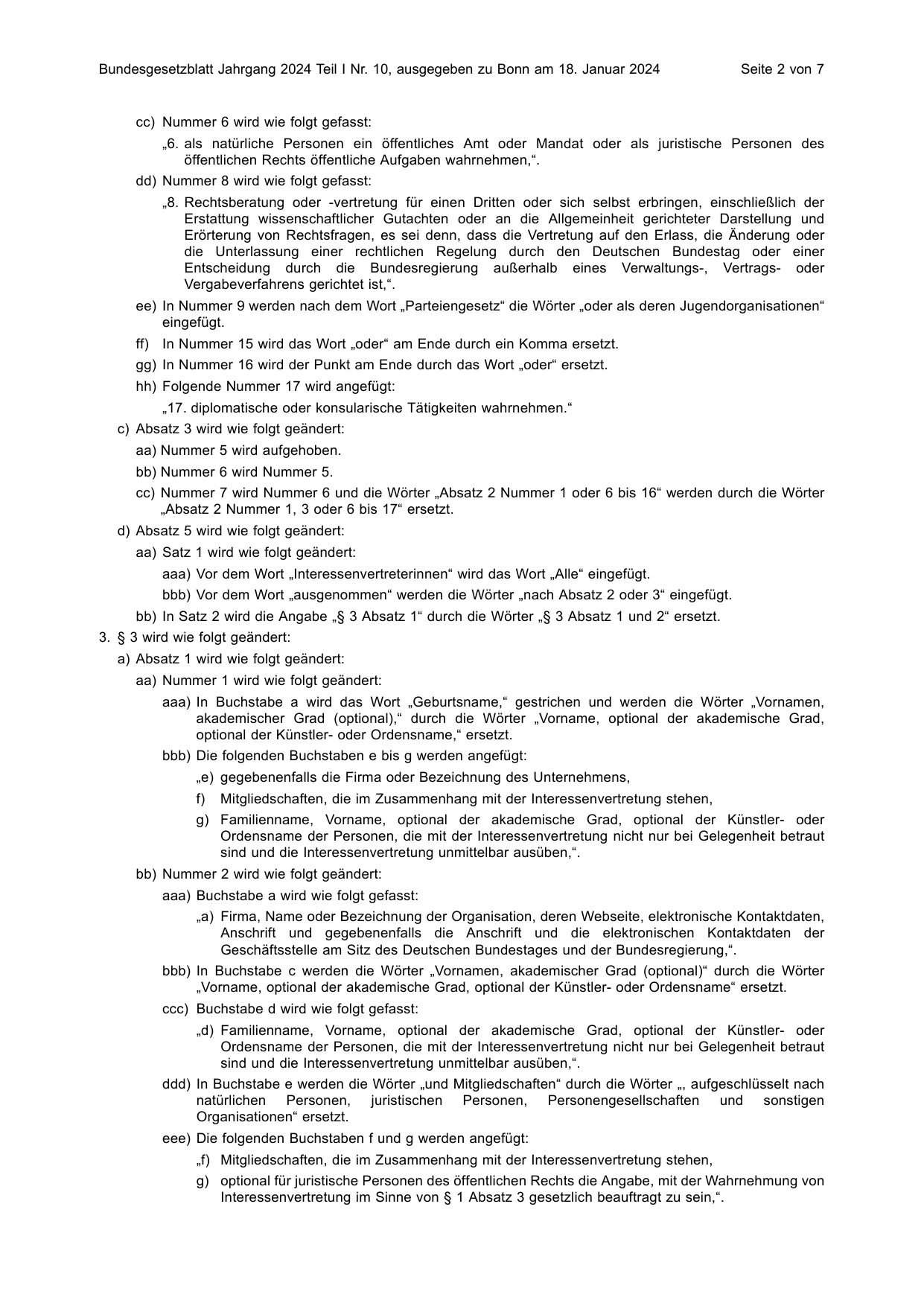 BGBl. 2024, Seite 2 — Originalseite als Abbildung