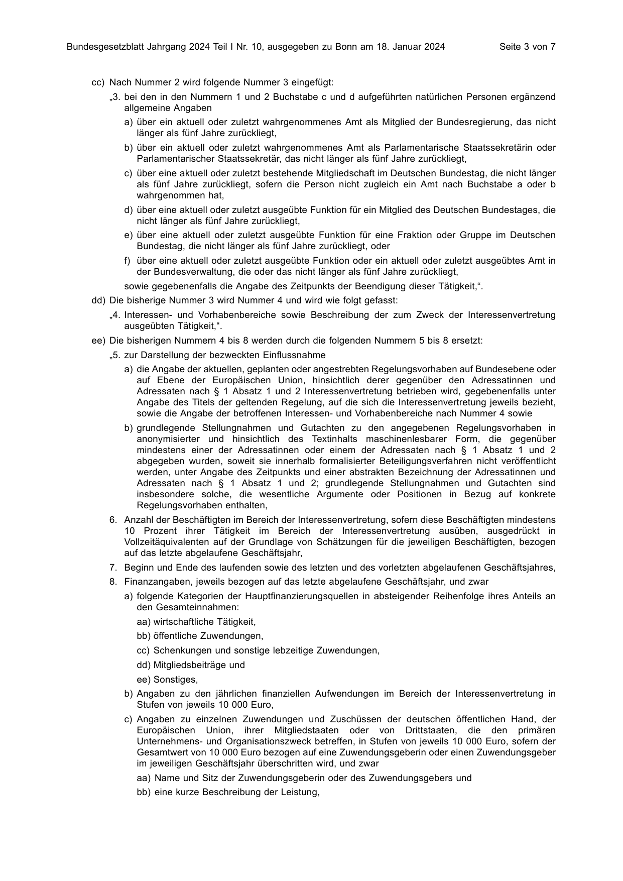 BGBl. 2024, Seite 3 — Originalseite als Abbildung
