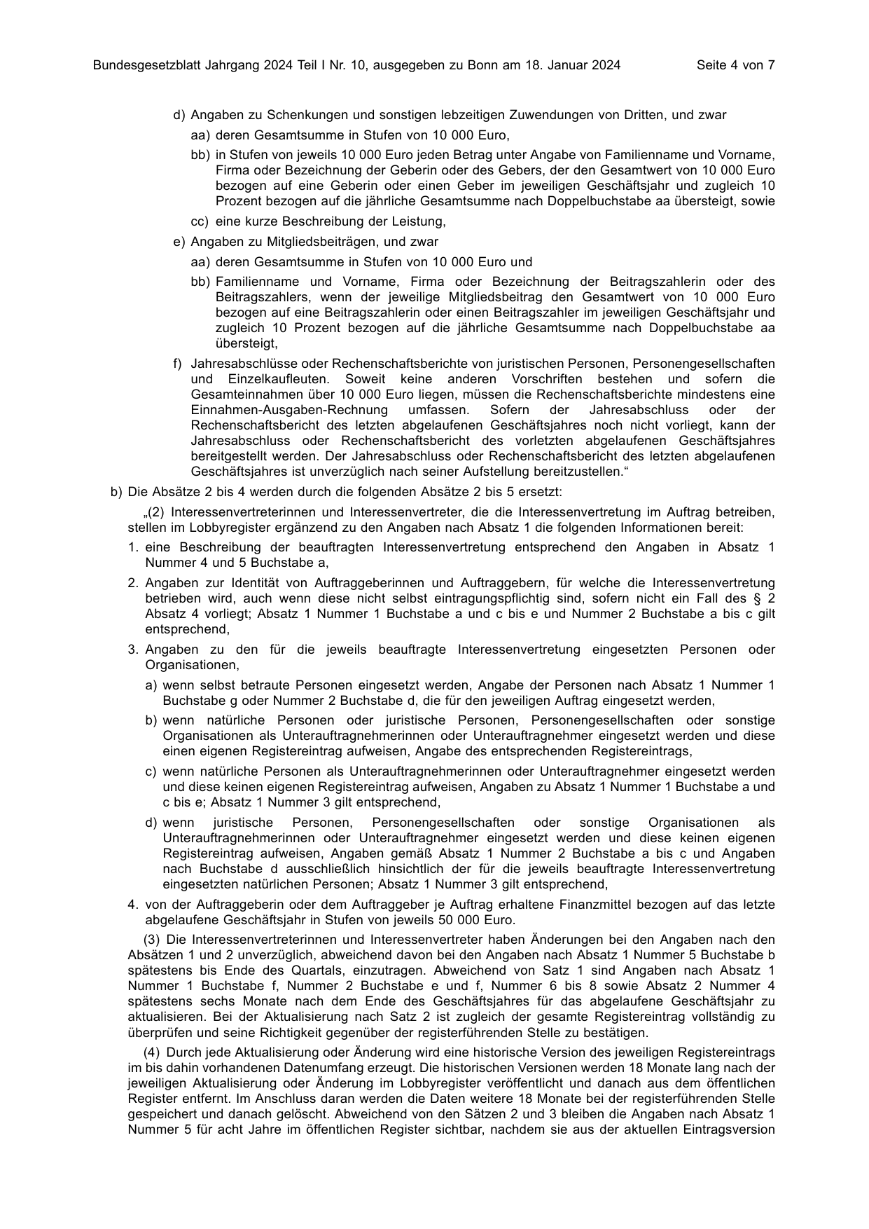 BGBl. 2024, Seite 4 — Originalseite als Abbildung