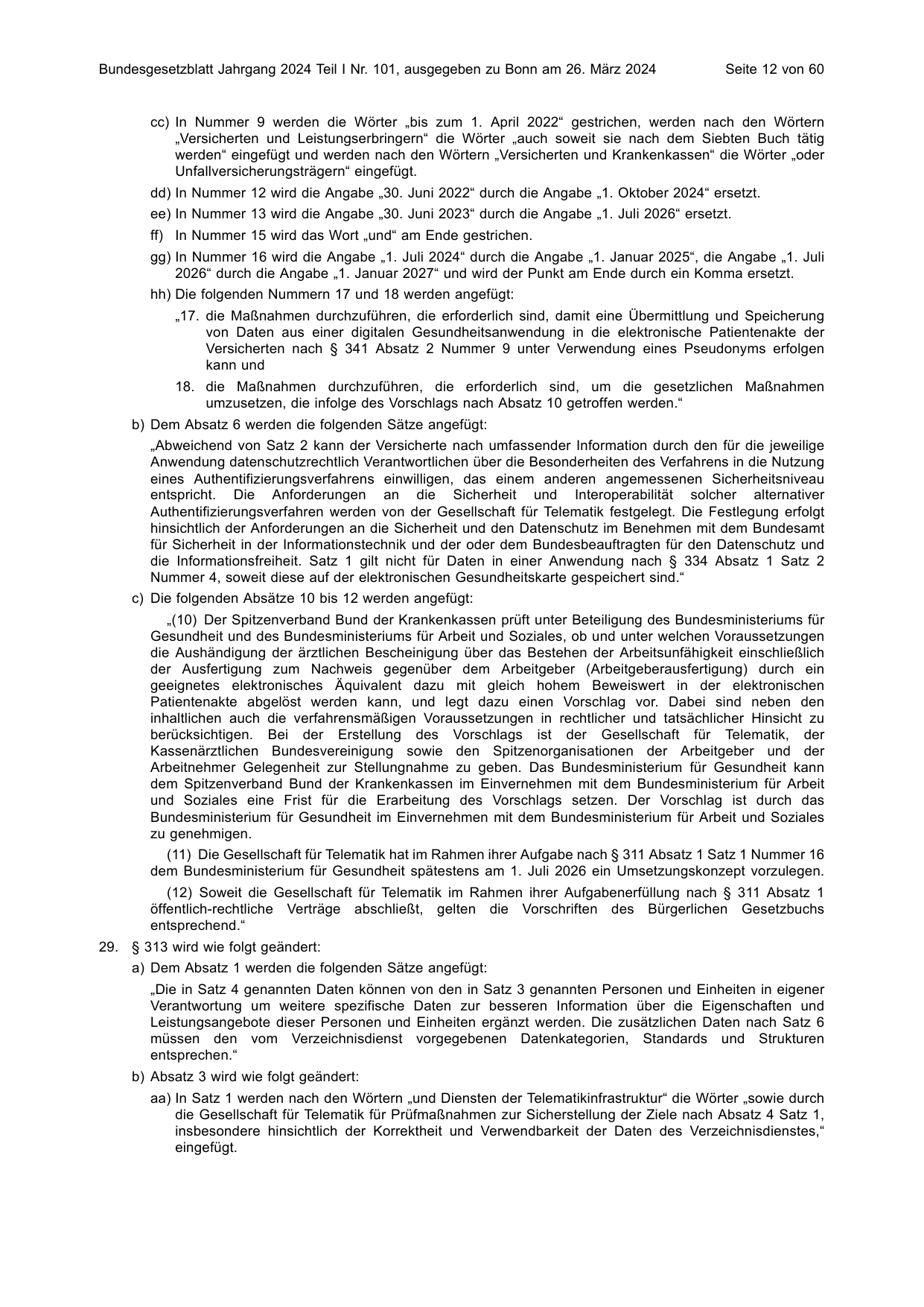 BGBl. 2024, Seite 12 — Originalseite als Abbildung
