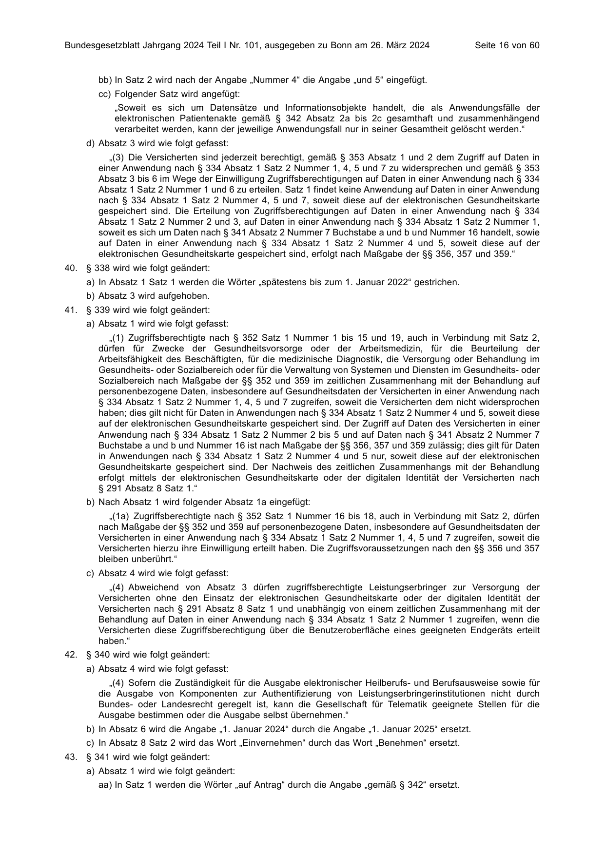 BGBl. 2024, Seite 16 — Originalseite als Abbildung