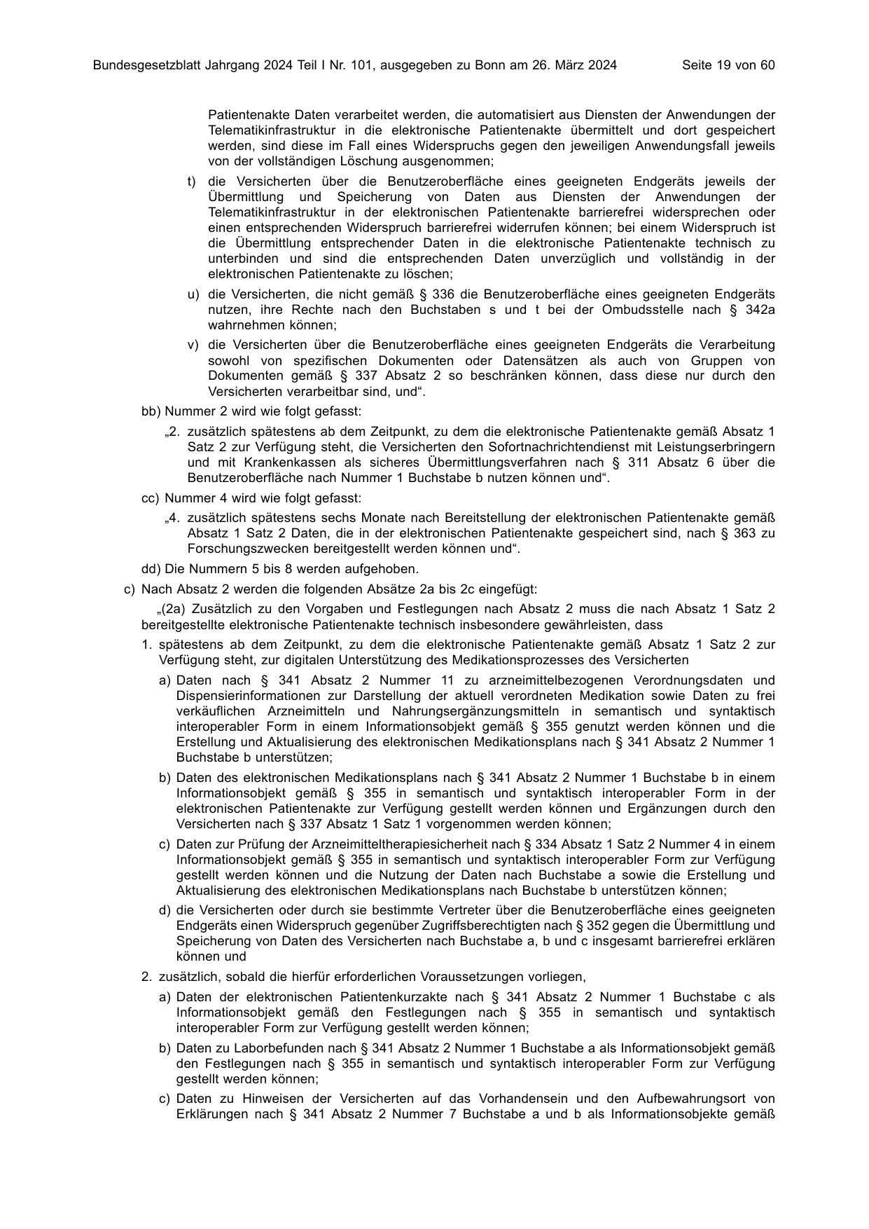 BGBl. 2024, Seite 19 — Originalseite als Abbildung