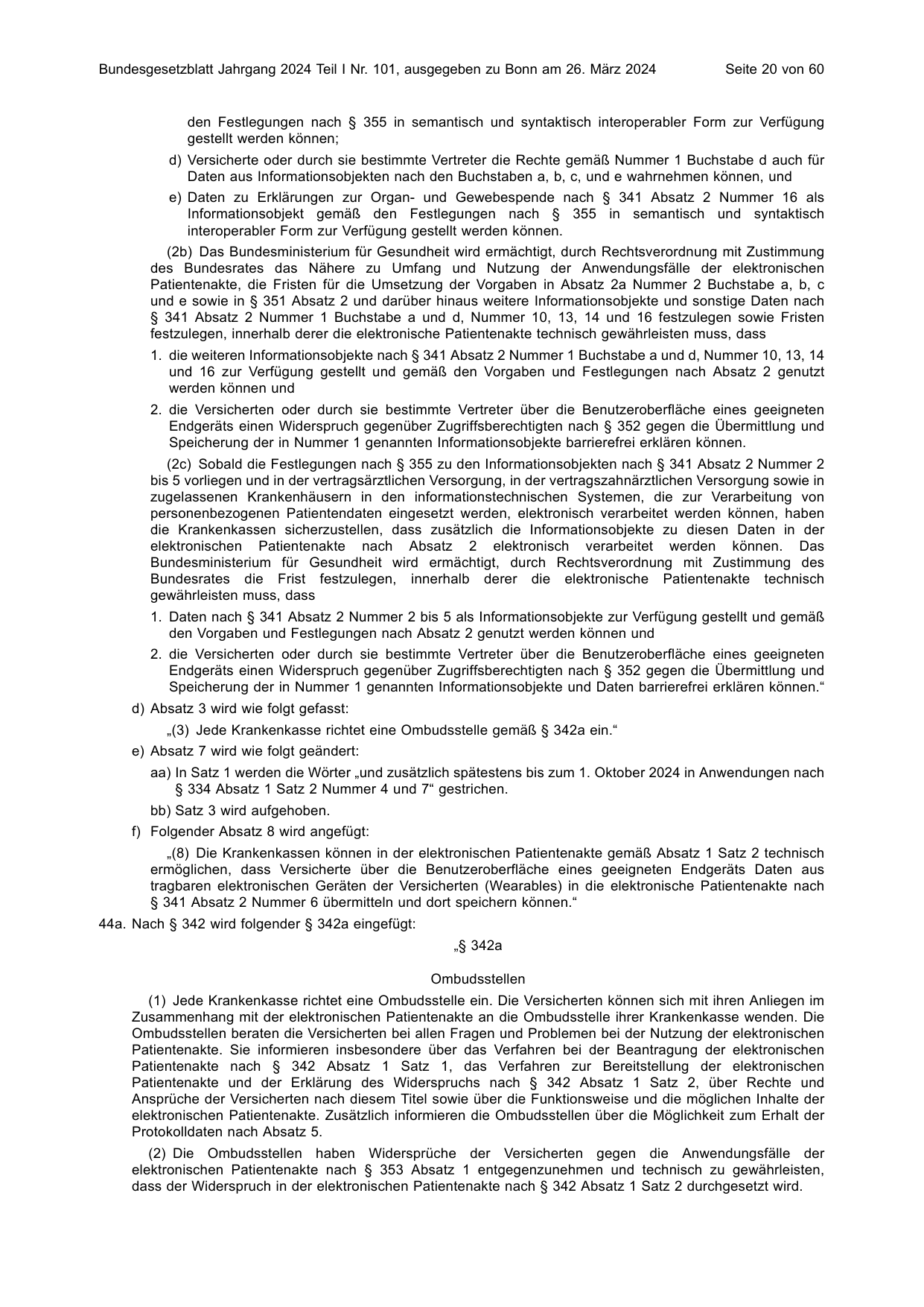 BGBl. 2024, Seite 20 — Originalseite als Abbildung