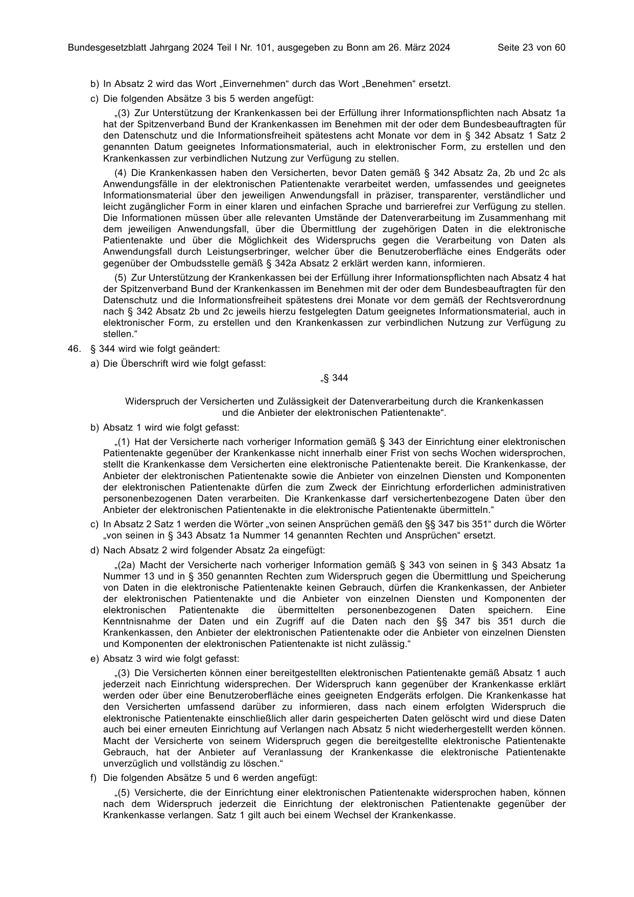 BGBl. 2024, Seite 23 — Originalseite als Abbildung
