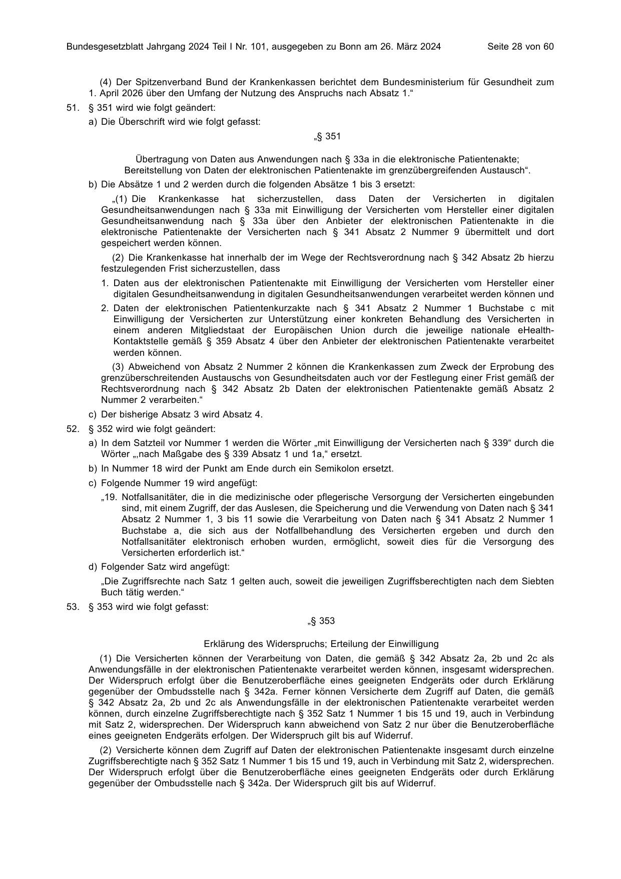 BGBl. 2024, Seite 28 — Originalseite als Abbildung
