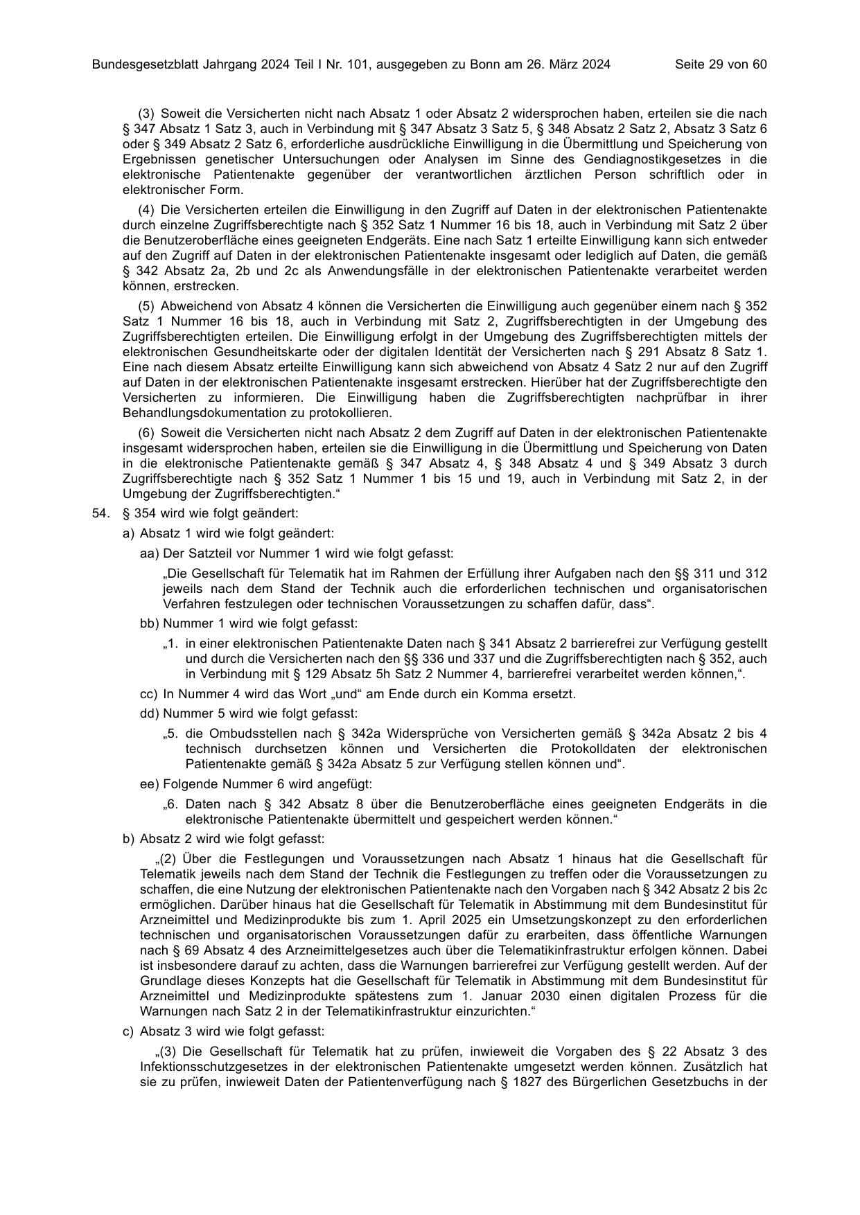 BGBl. 2024, Seite 29 — Originalseite als Abbildung
