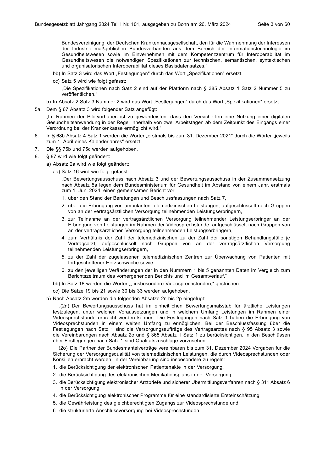 BGBl. 2024, Seite 3 — Originalseite als Abbildung