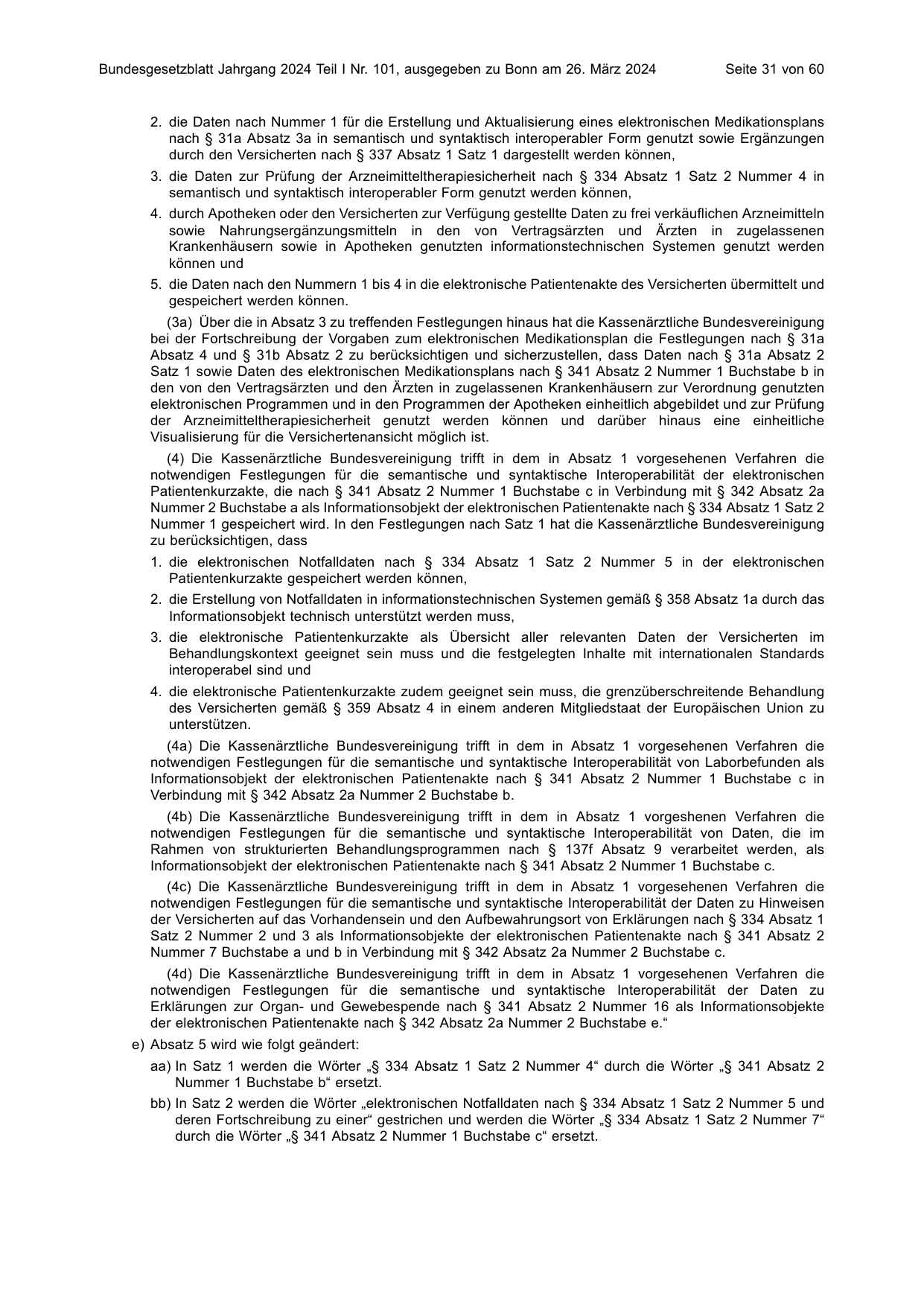 BGBl. 2024, Seite 31 — Originalseite als Abbildung
