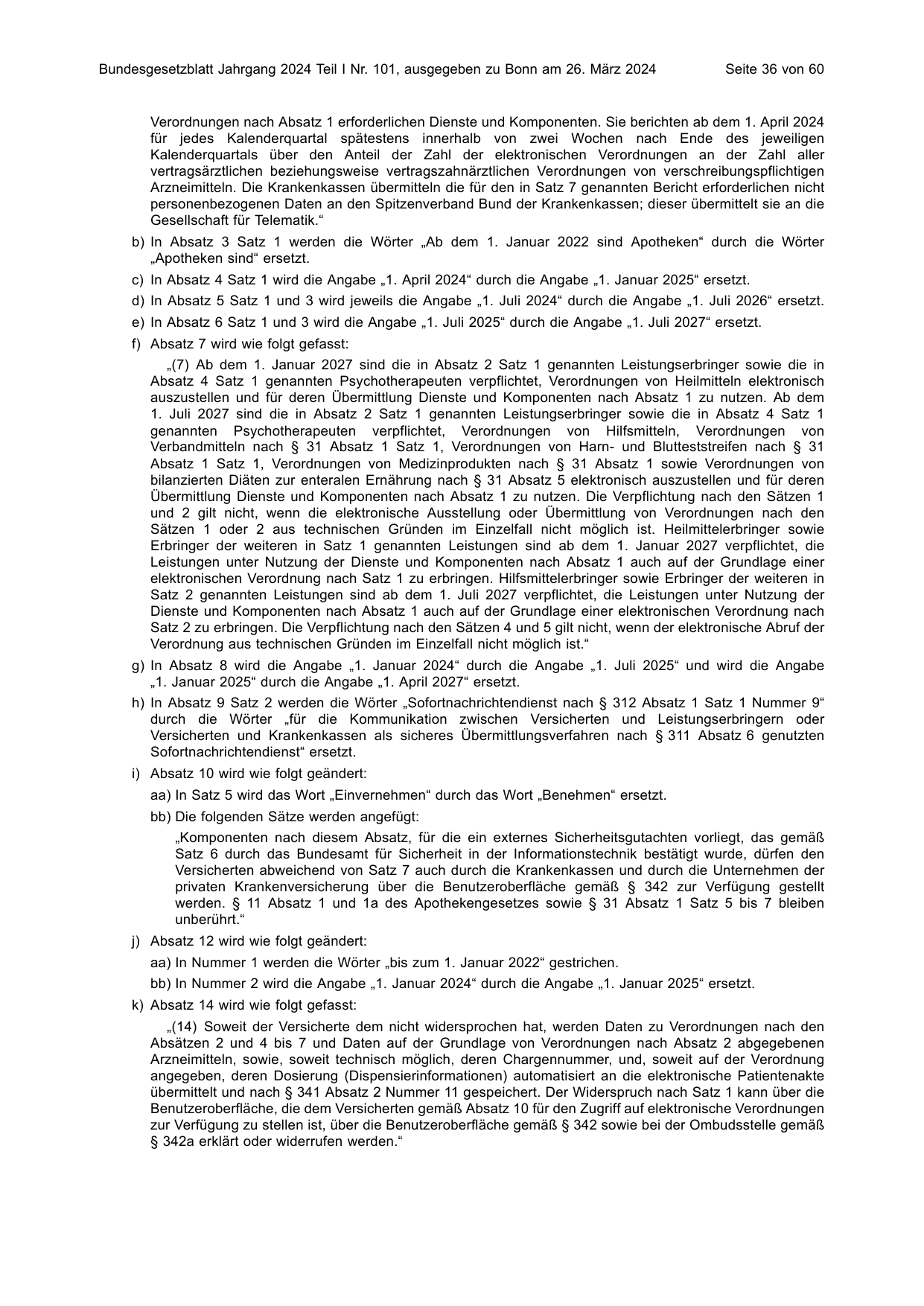 BGBl. 2024, Seite 36 — Originalseite als Abbildung
