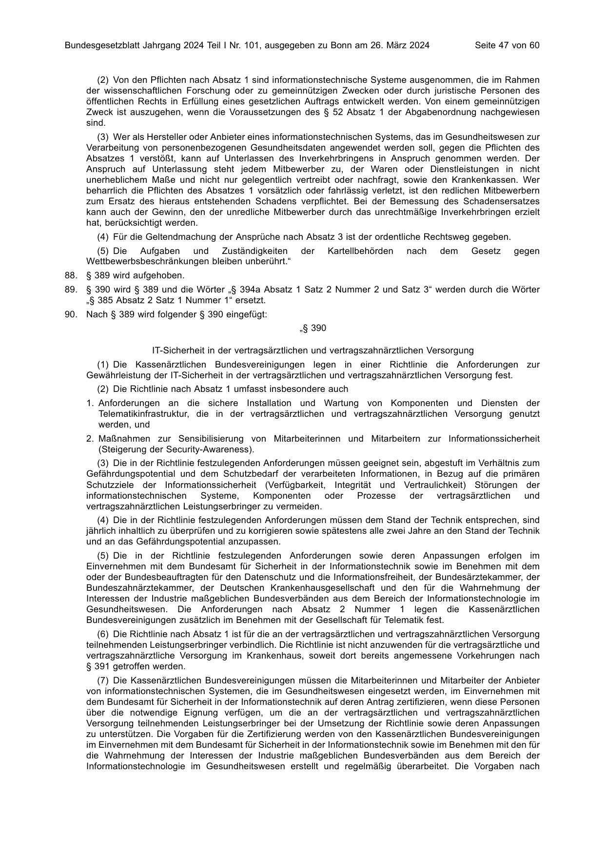 BGBl. 2024, Seite 47 — Originalseite als Abbildung