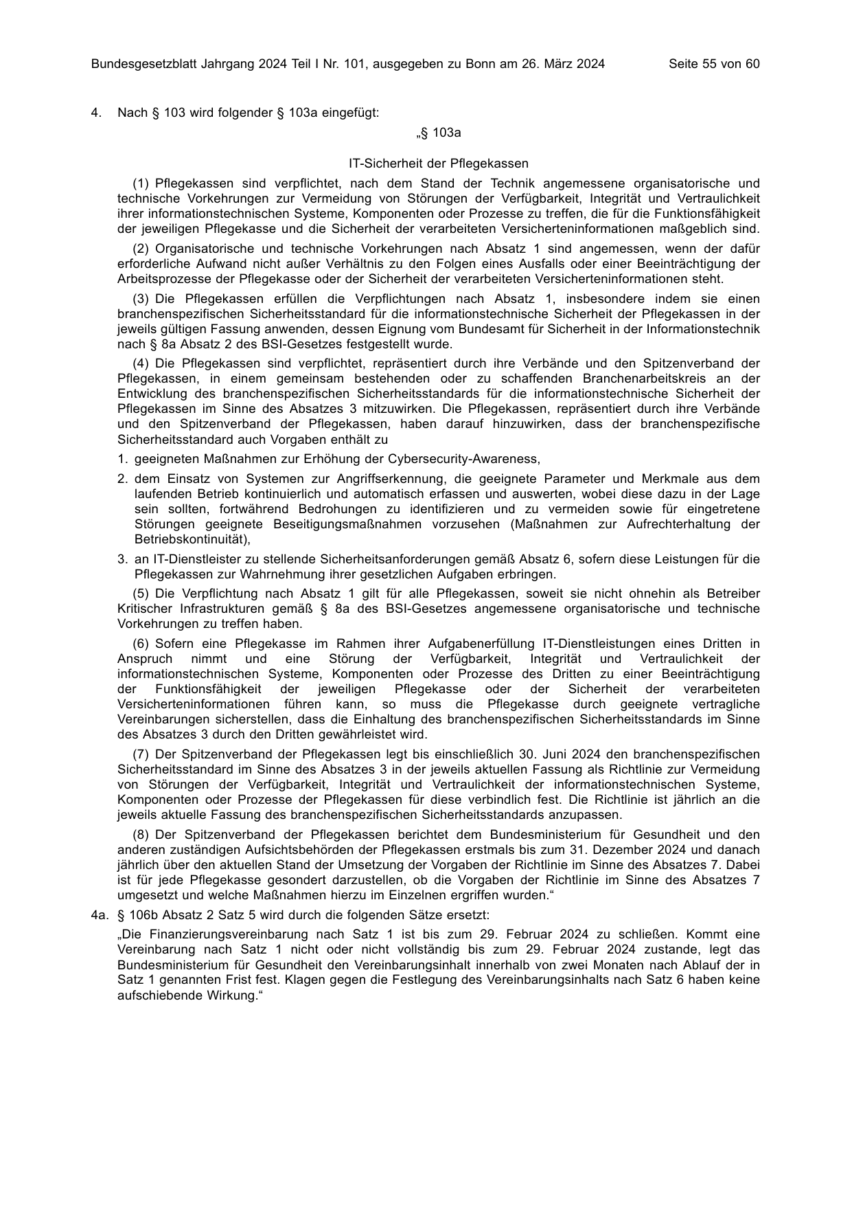 BGBl. 2024, Seite 55 — Originalseite als Abbildung