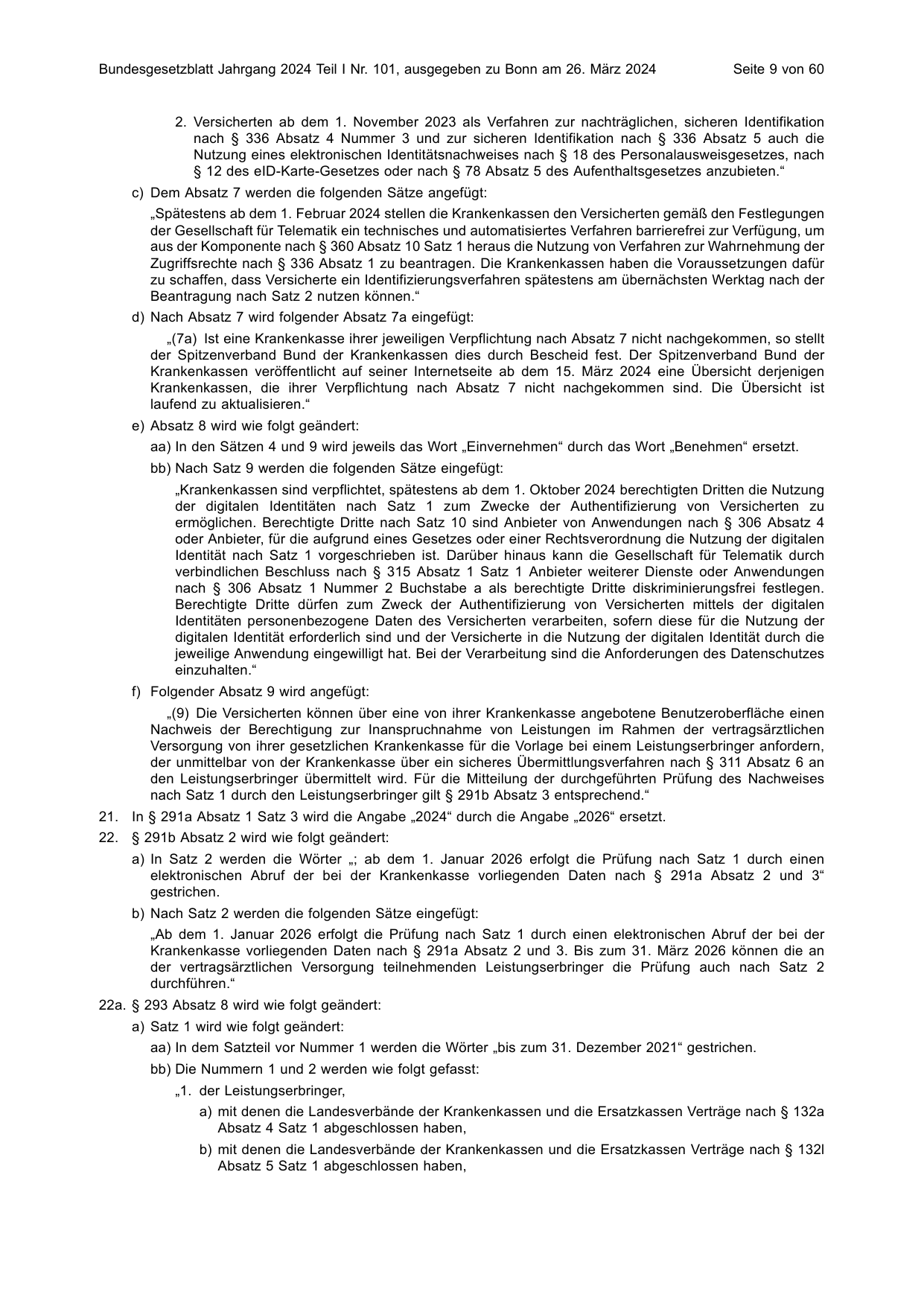 BGBl. 2024, Seite 9 — Originalseite als Abbildung