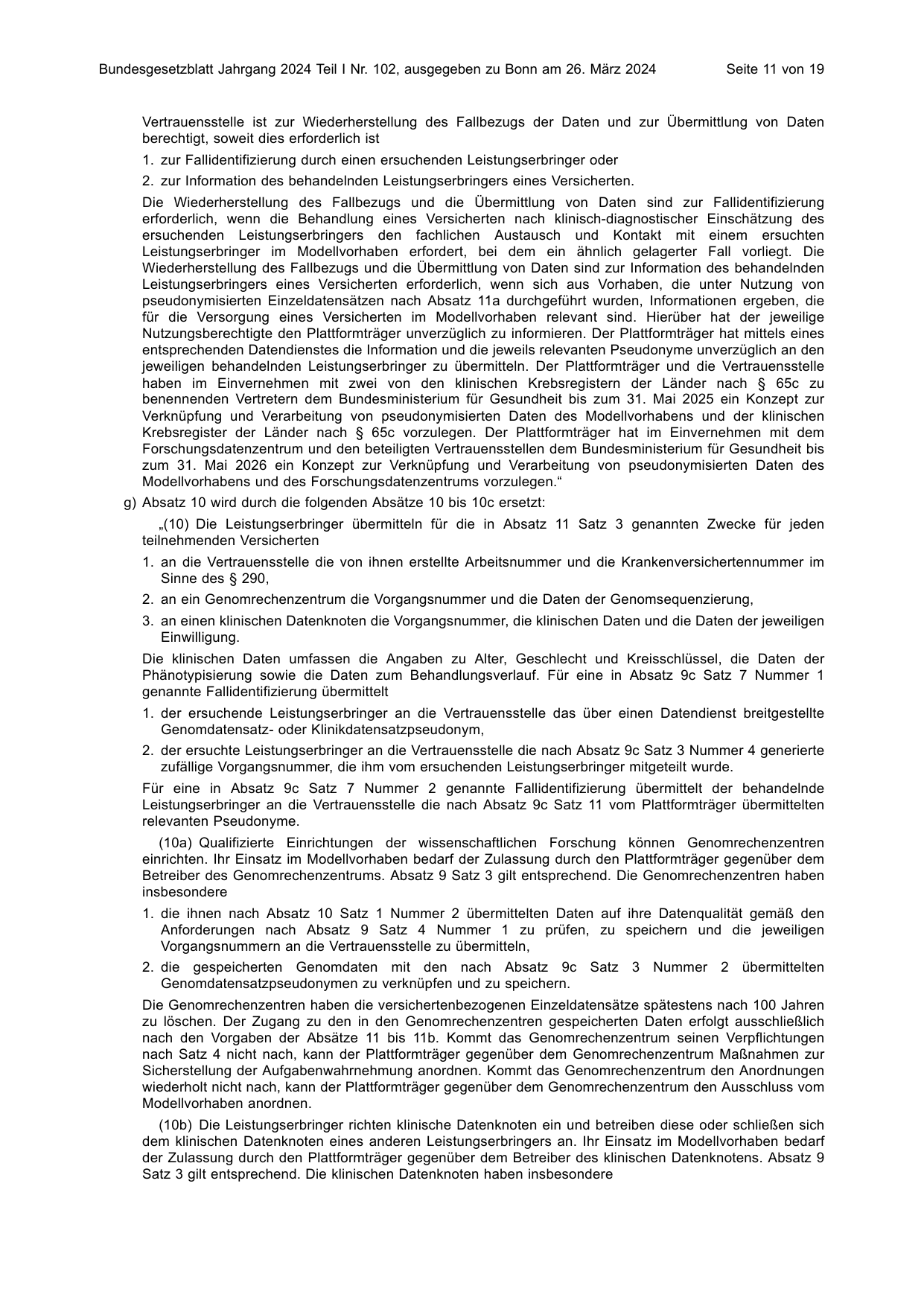 BGBl. 2024, Seite 11 — Originalseite als Abbildung