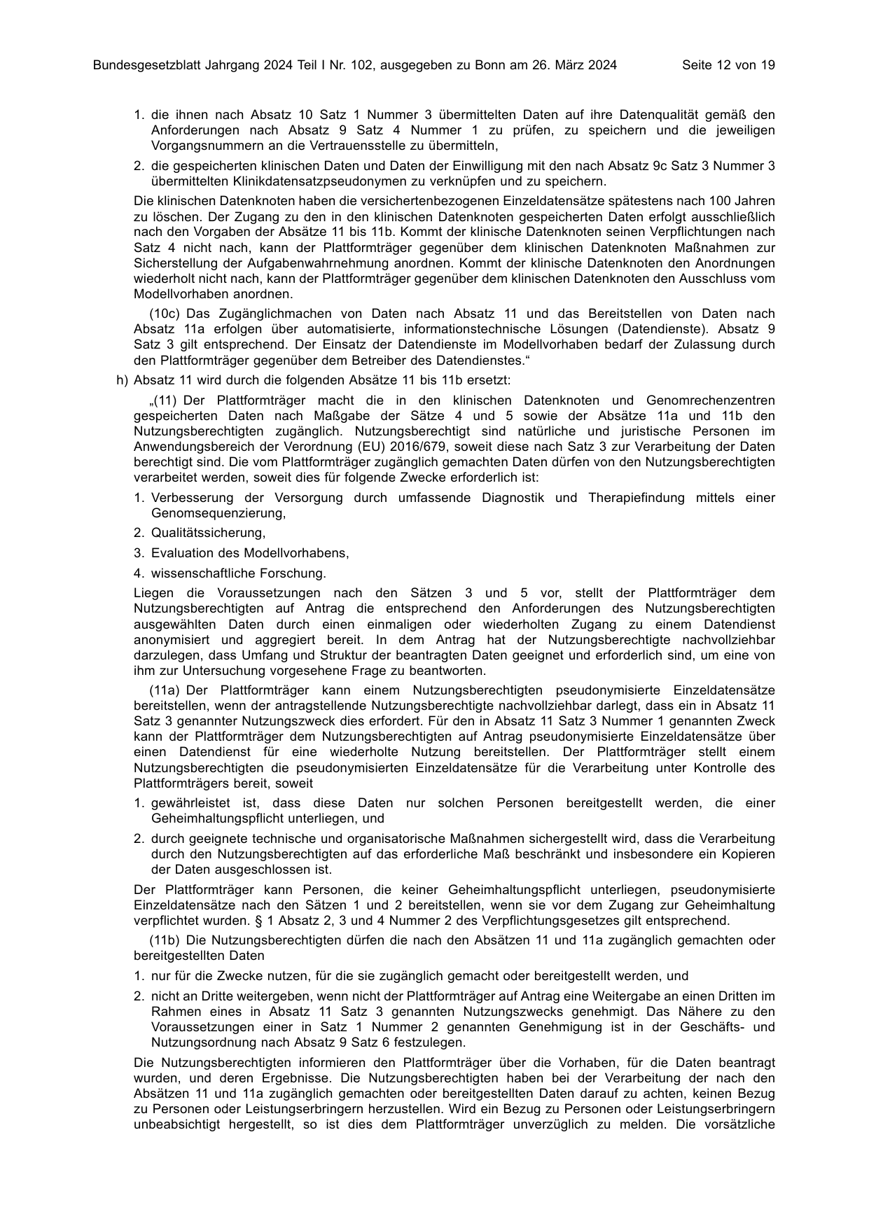 BGBl. 2024, Seite 12 — Originalseite als Abbildung