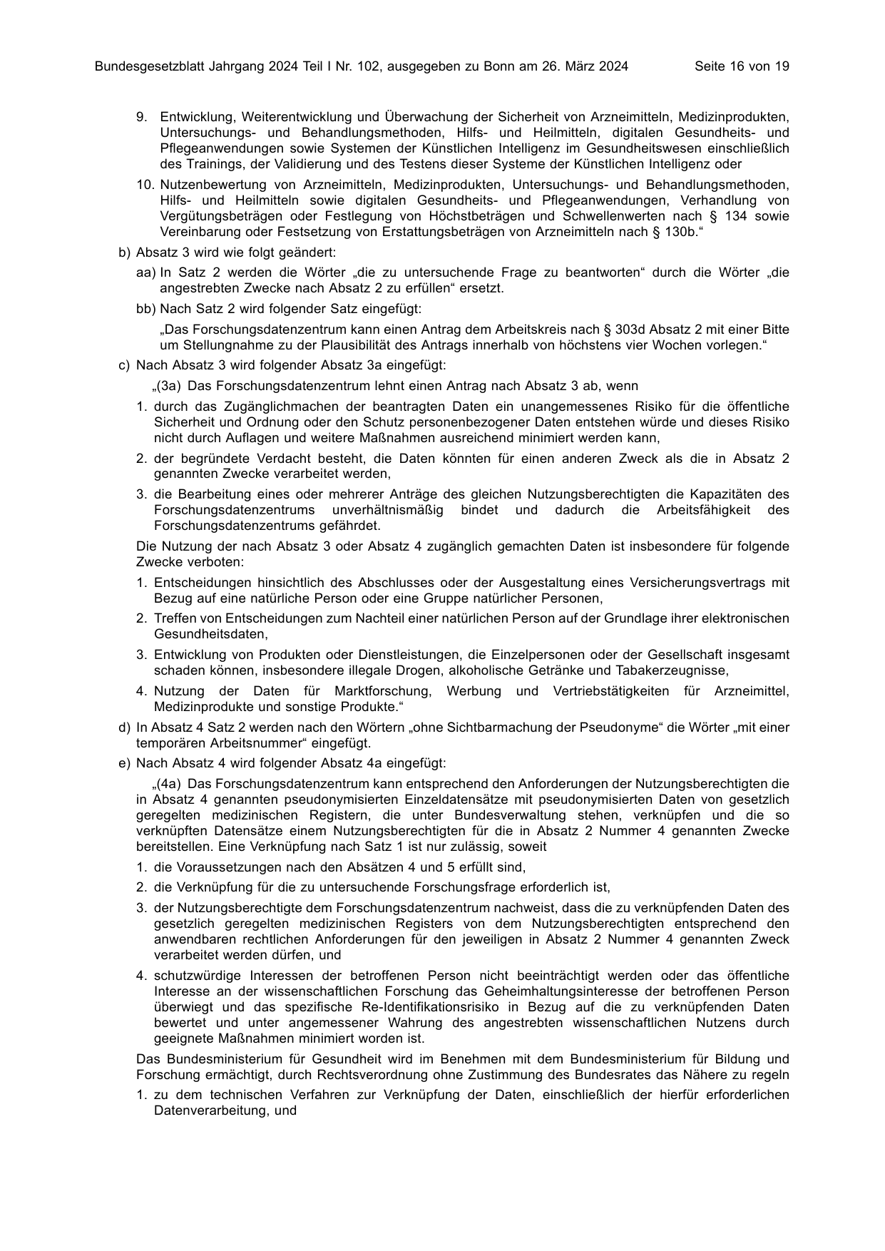 BGBl. 2024, Seite 16 — Originalseite als Abbildung