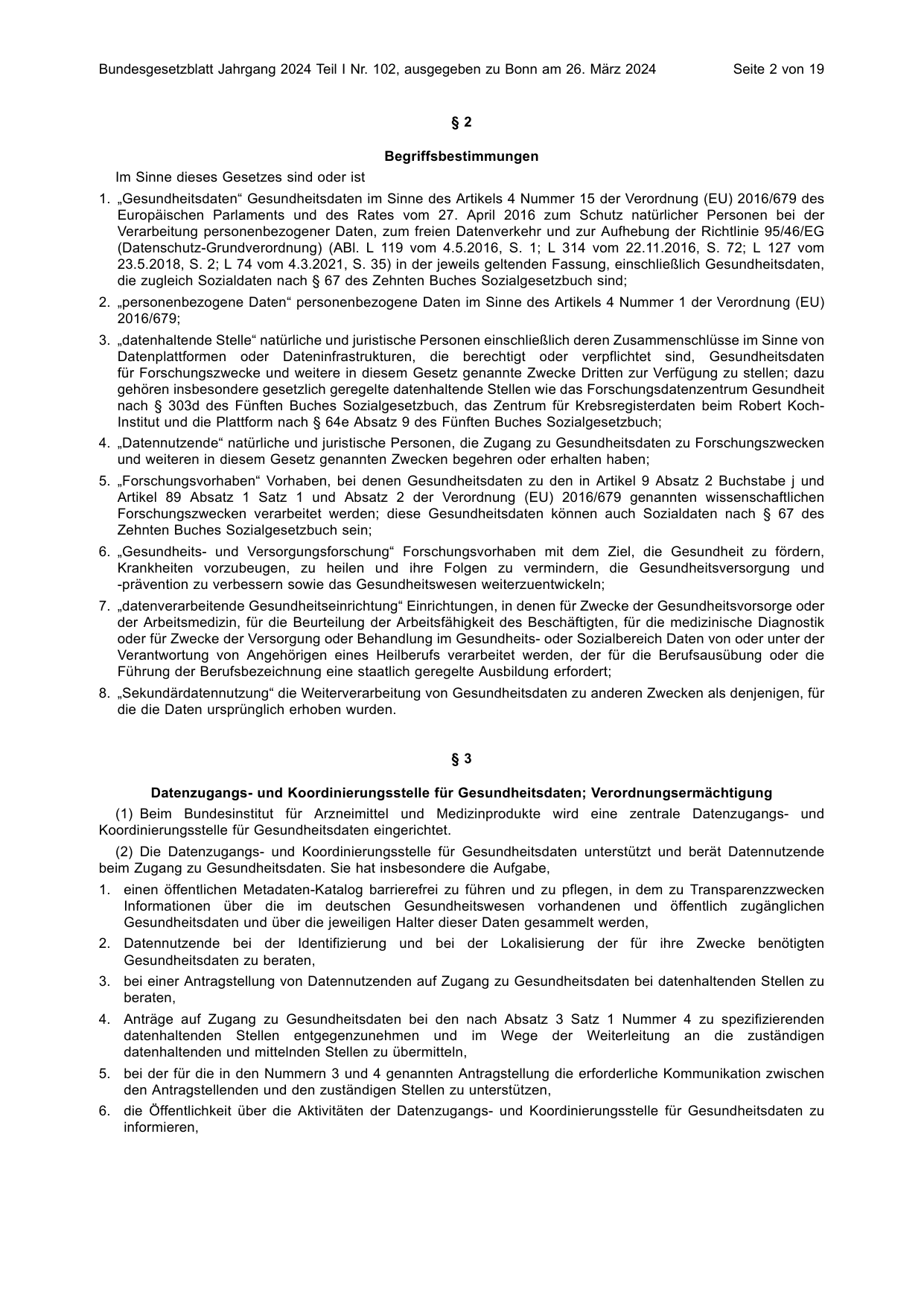 BGBl. 2024, Seite 2 — Originalseite als Abbildung