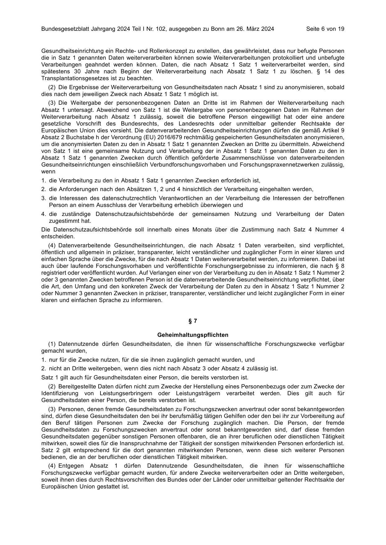 BGBl. 2024, Seite 6 — Originalseite als Abbildung