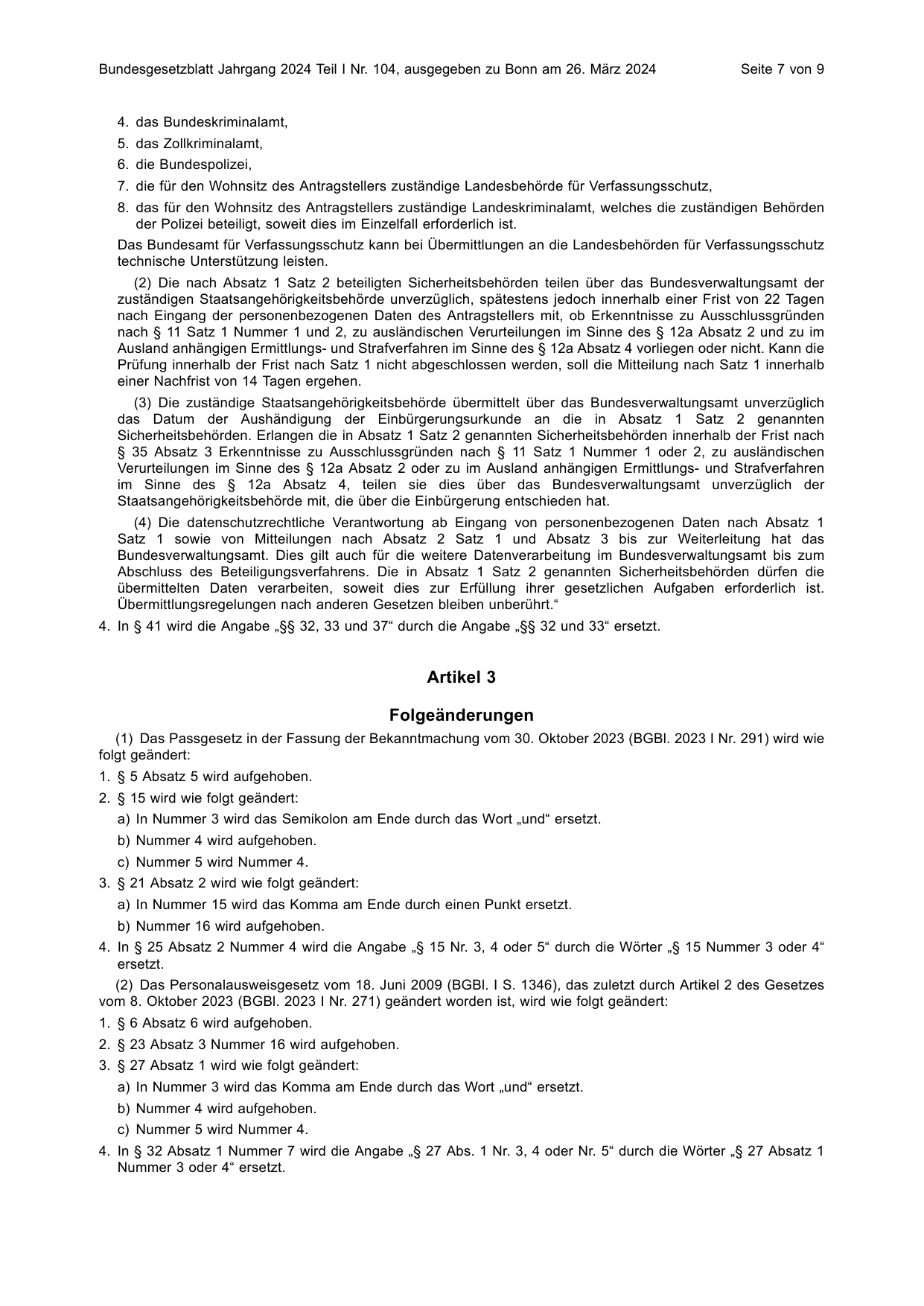 BGBl. 2024, Seite 7 — Originalseite als Abbildung