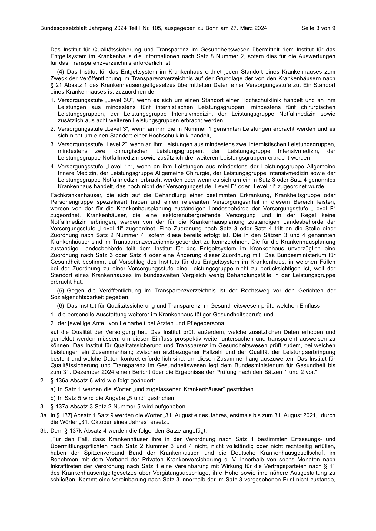 BGBl. 2024, Seite 3 — Originalseite als Abbildung
