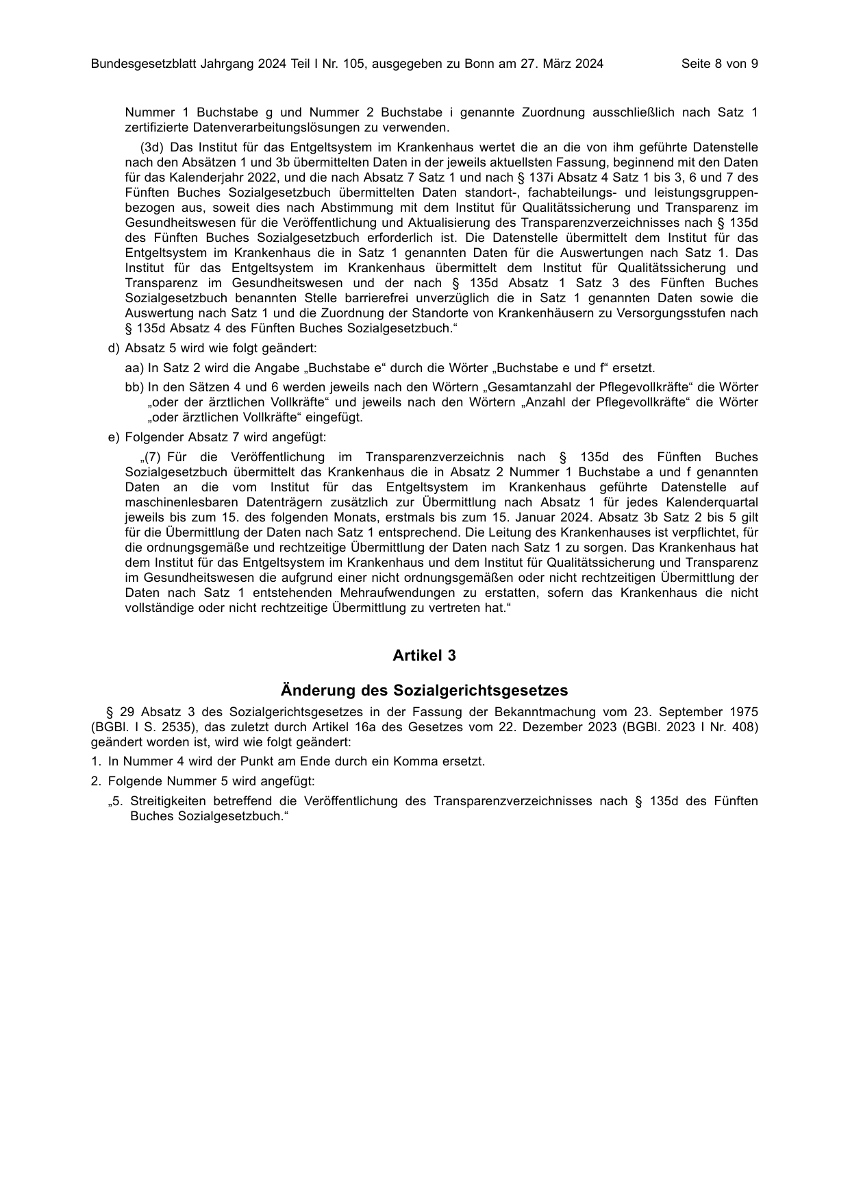 BGBl. 2024, Seite 8 — Originalseite als Abbildung
