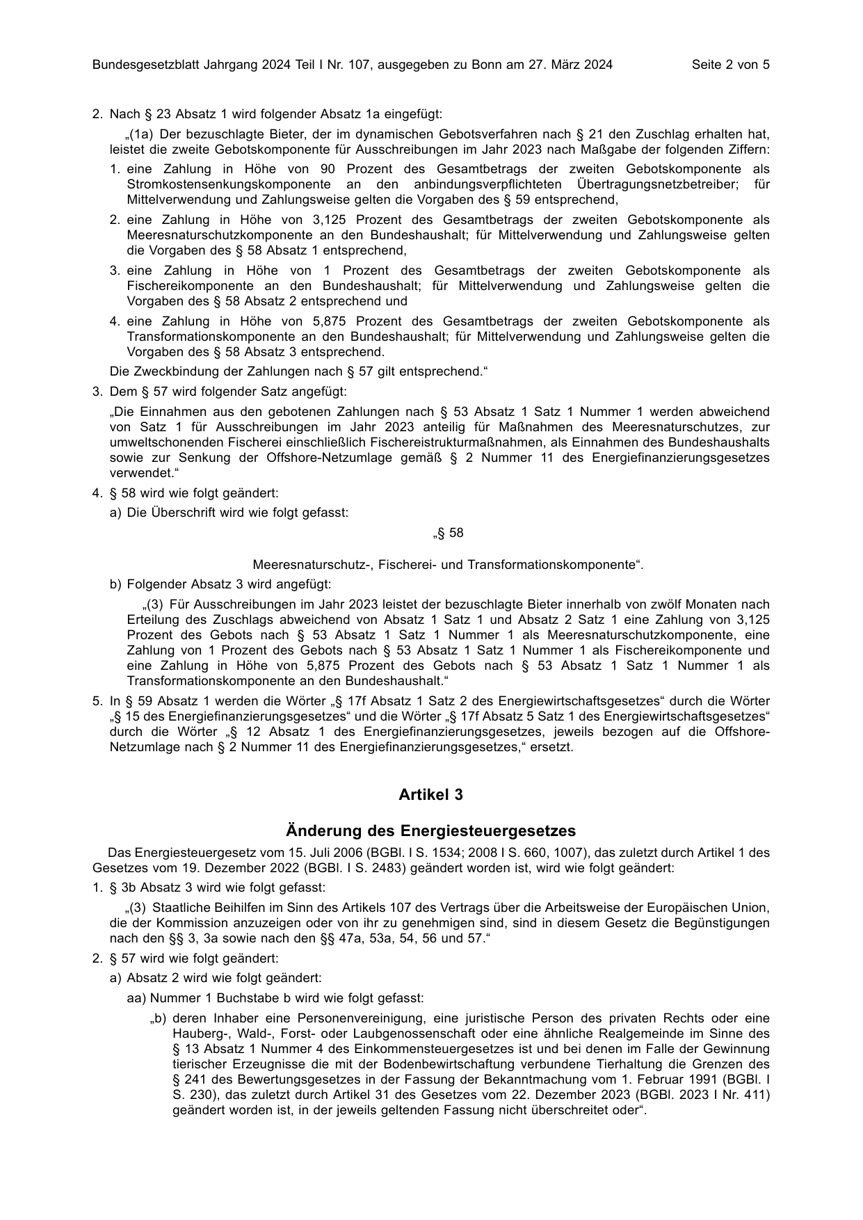 BGBl. 2024, Seite 2 — Originalseite als Abbildung